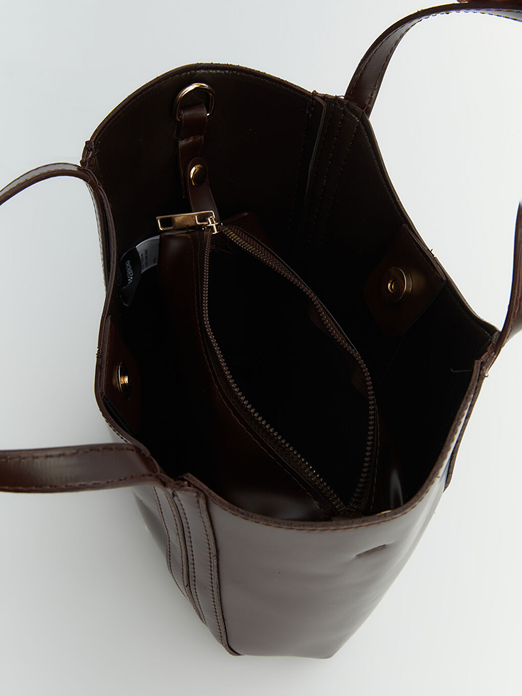 Жасанды былғары әйелдер иық сөмкесі-3