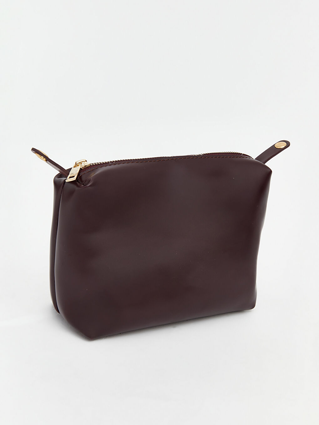 Bordo Deri Görünümlü Kadın Kol Çantası-3