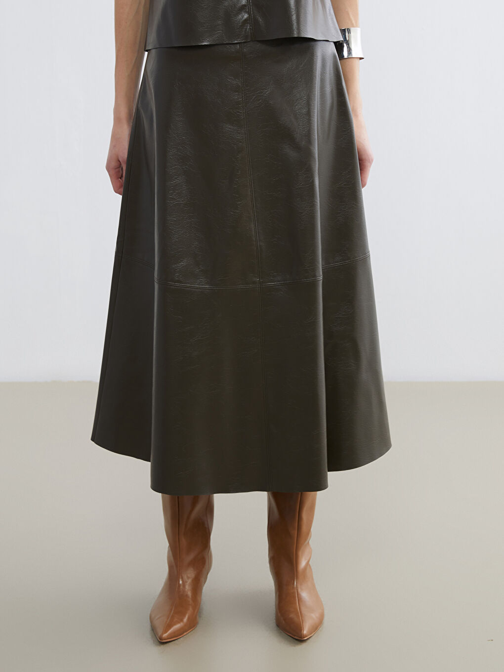 Женщины Хаки Юбка-3