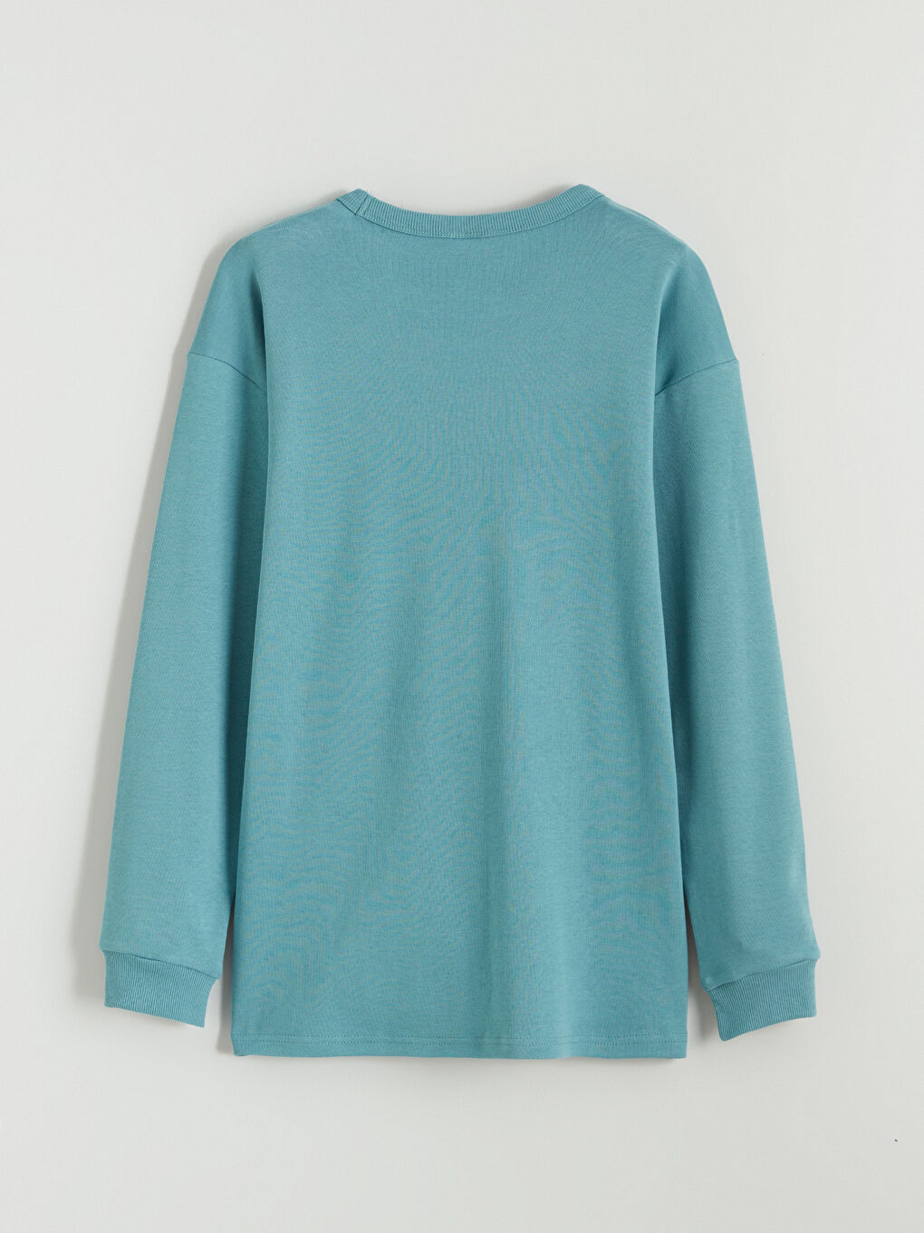 Yeşil Bisiklet Yaka Baskılı Erkek Çocuk Sweatshirt-4