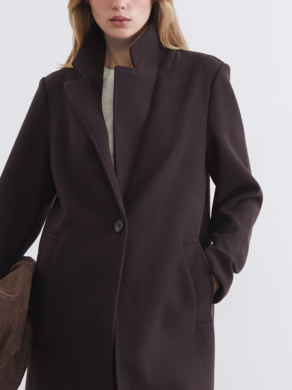 Jacket Collar Women's Cachet Overcoat-3