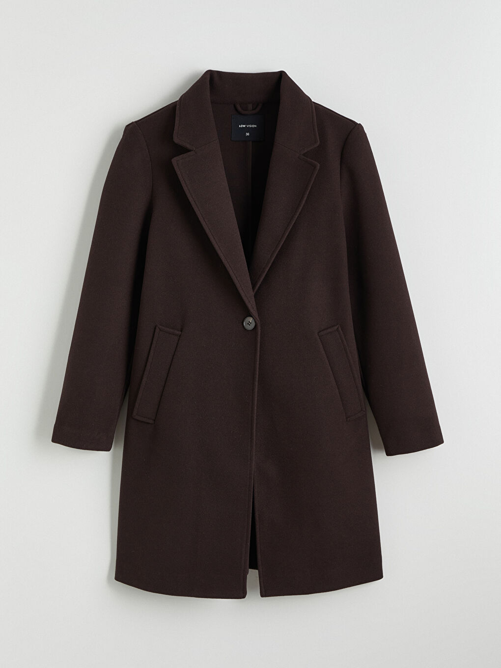 Jacket Collar Women's Cachet Overcoat-5