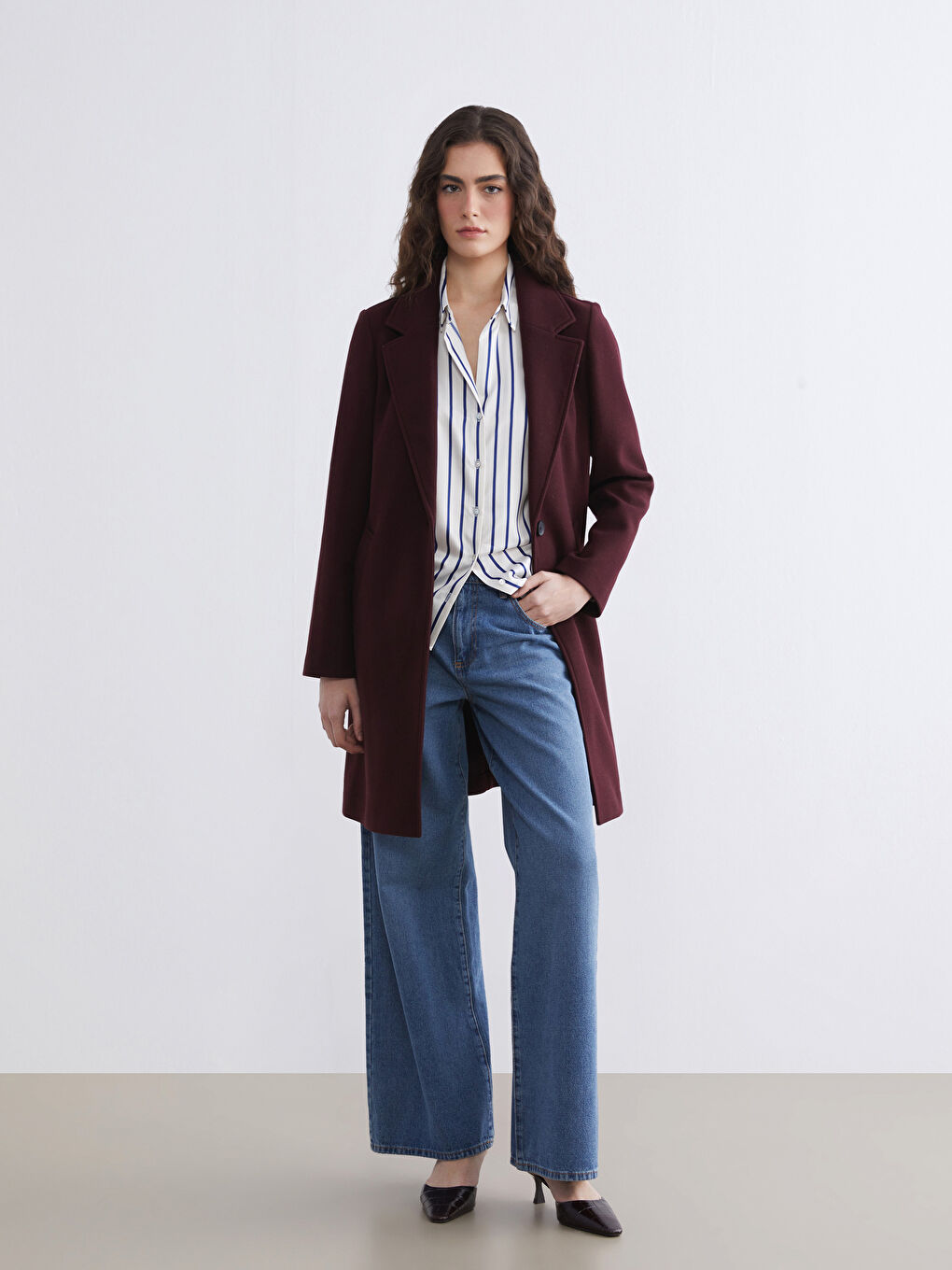 جاكيط ياقة نساء معطف كاشيت-1