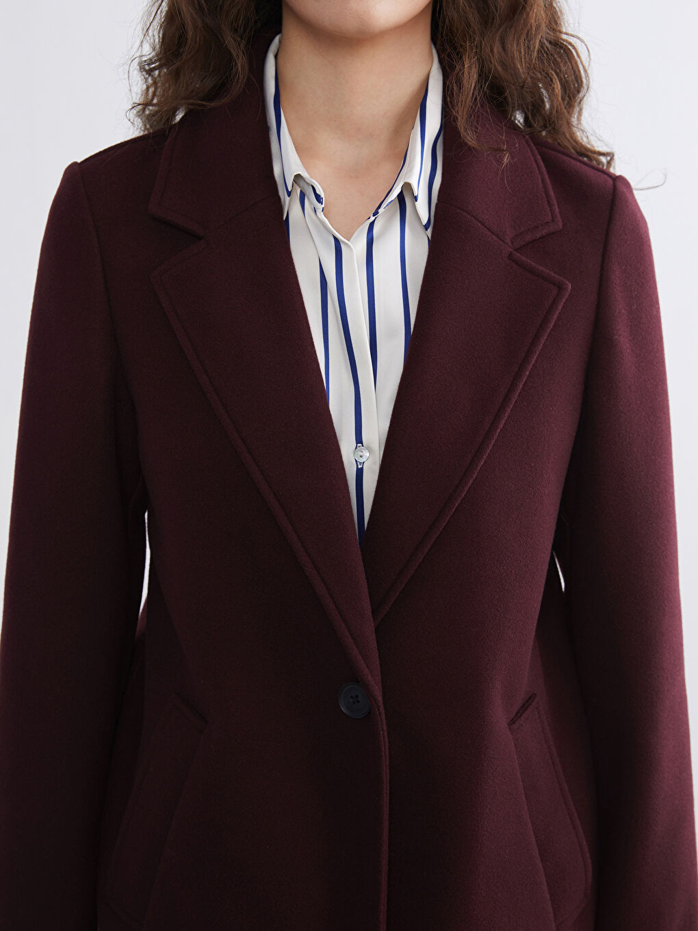 جاكيط ياقة نساء معطف كاشيت-2