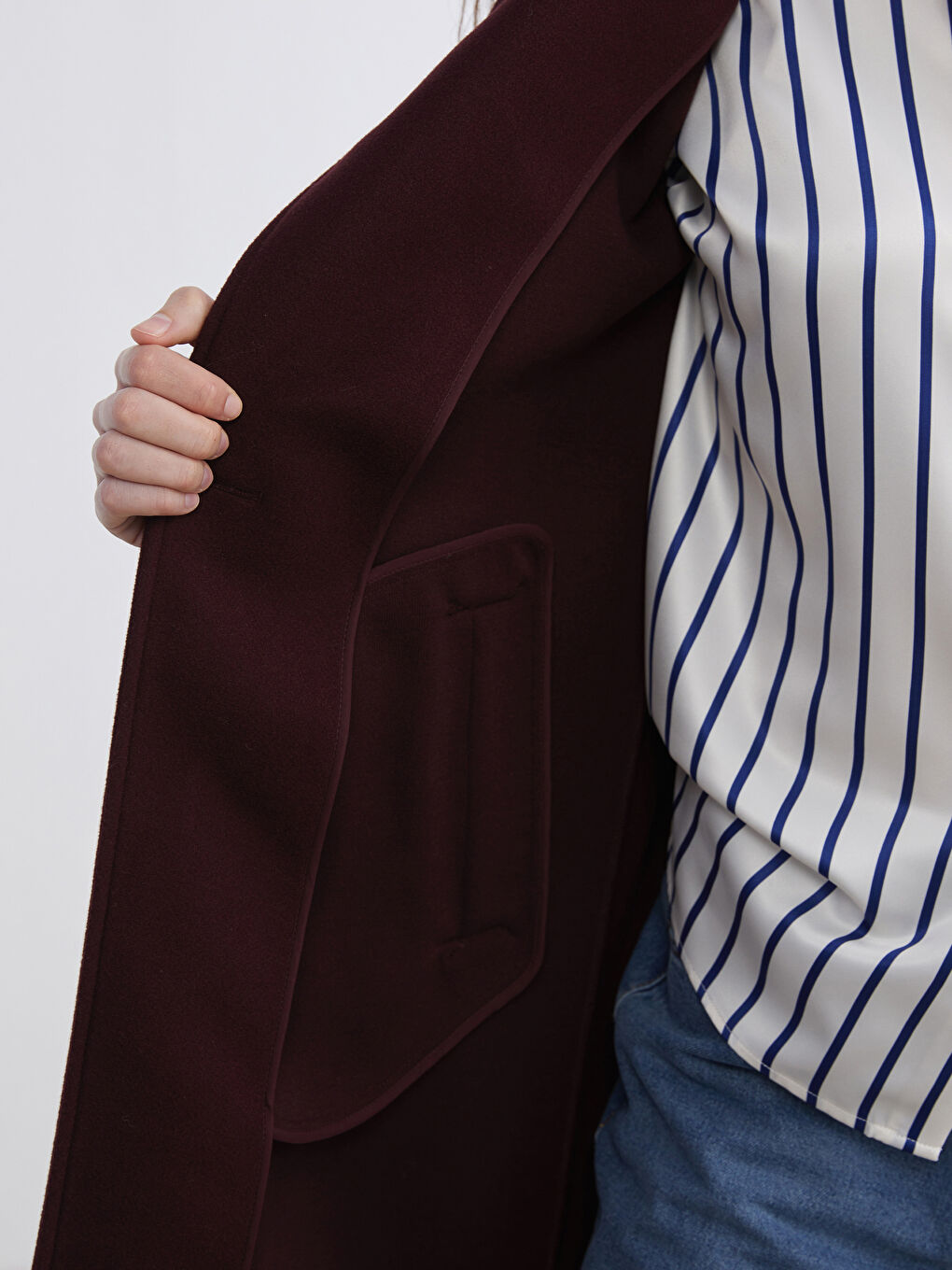 جاكيط ياقة نساء معطف كاشيت-3