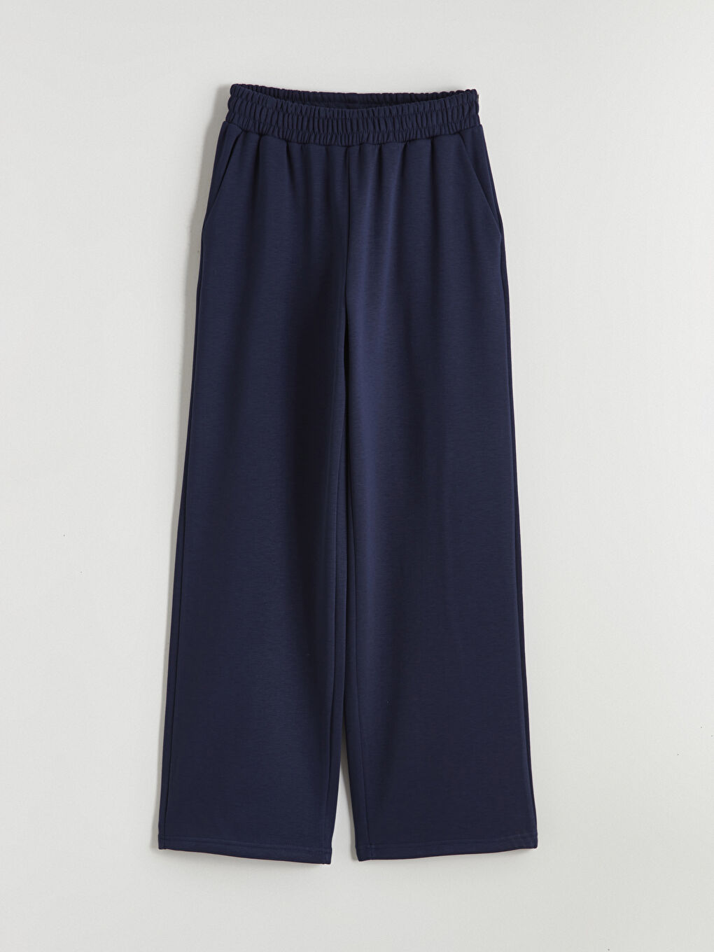 Lacivert Beli Lastikli Soft Touch Kadın Eşofman Altı-4