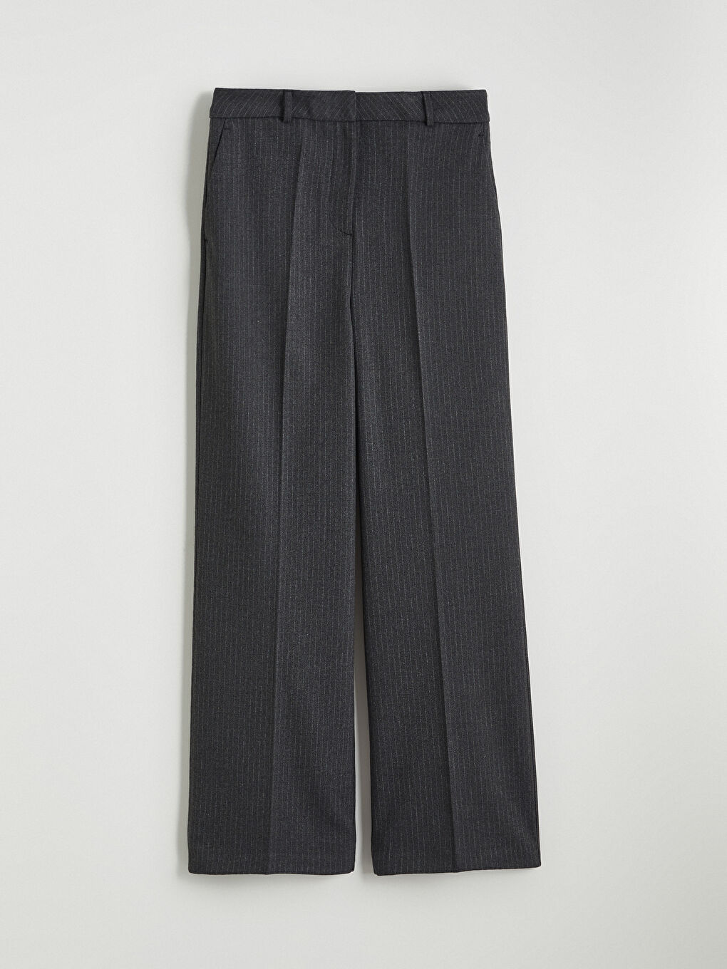 Striped Wide Leg Women's Trousers-4