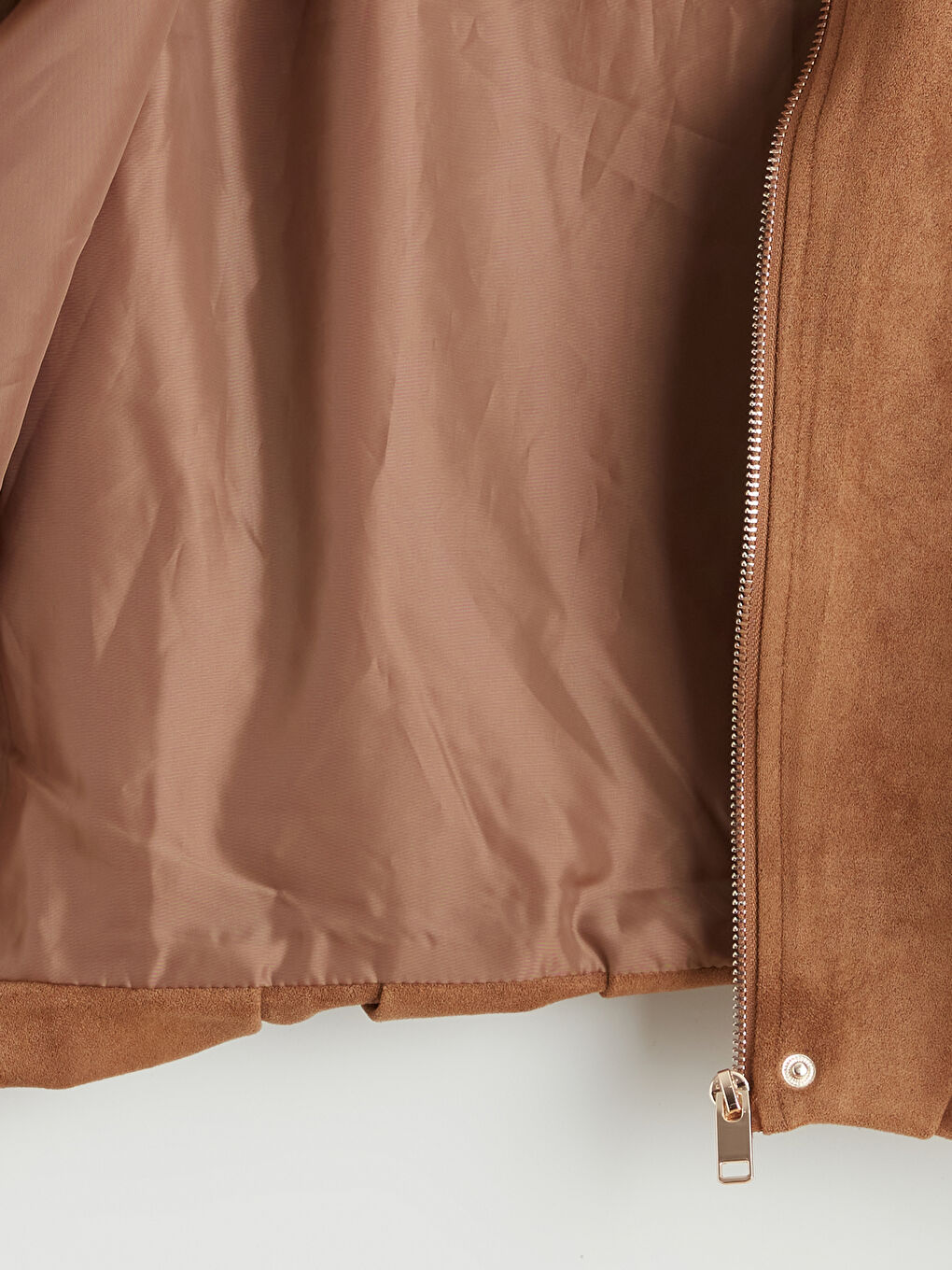 Shirt Collar Oversize Women's Suede-Look Jacket-7