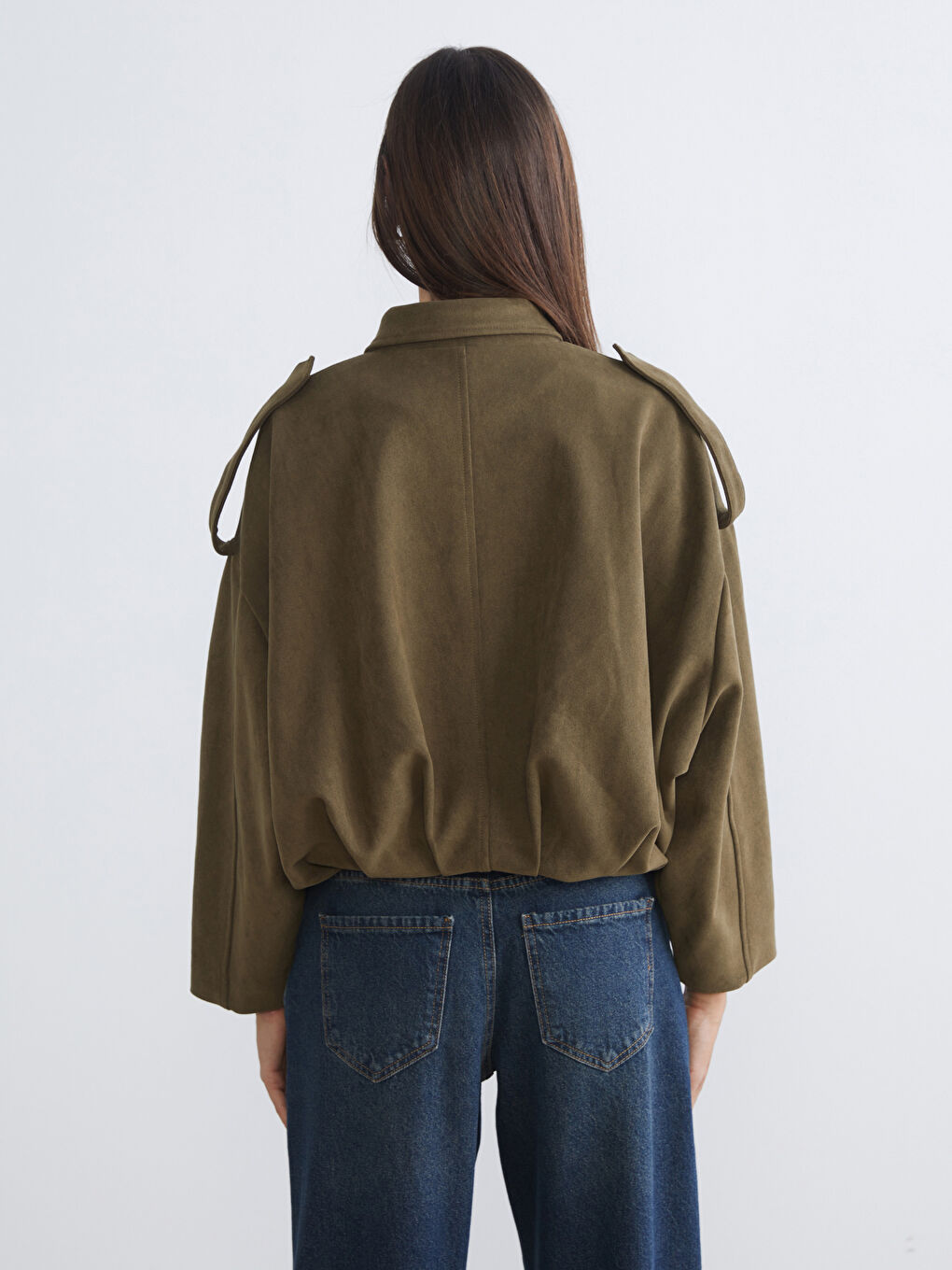 Žena TAMNO ZELENA Jakna-3