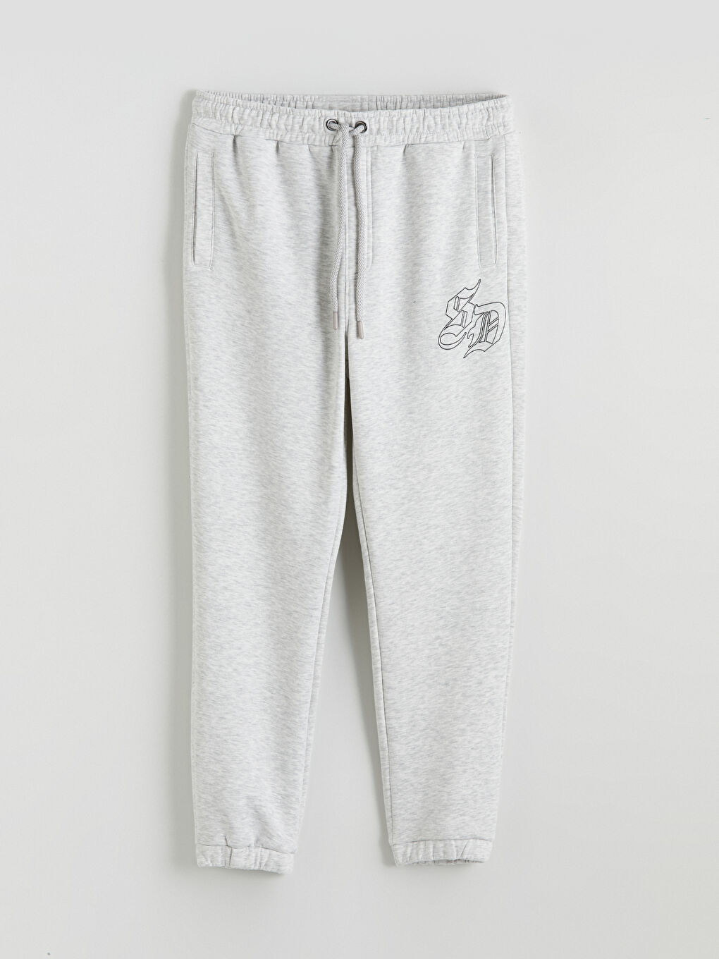 بنطلون رياضي رجالي مطبوع بخصر مطاطي-4