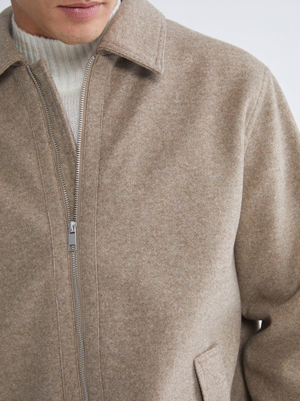 Мужчины Коричневый Пальто-2