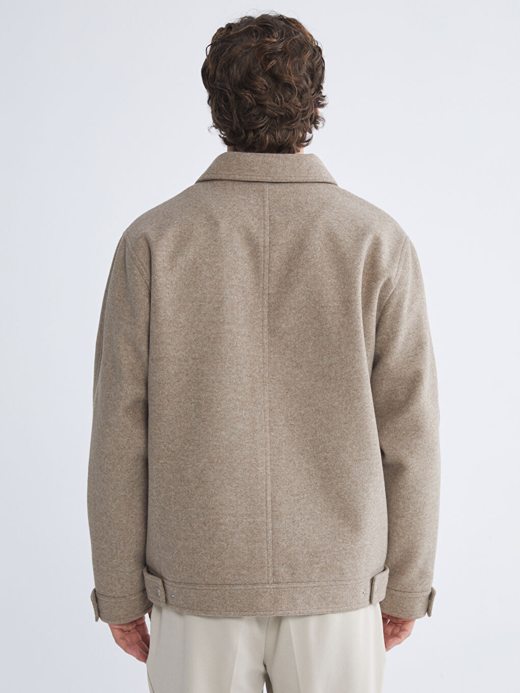 Мужчины Коричневый Пальто-3