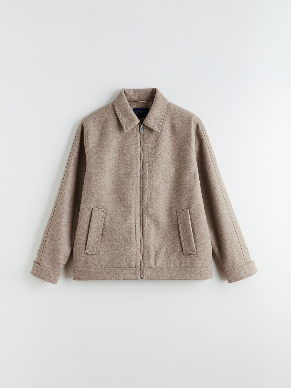 Мужчины Коричневый Пальто-4