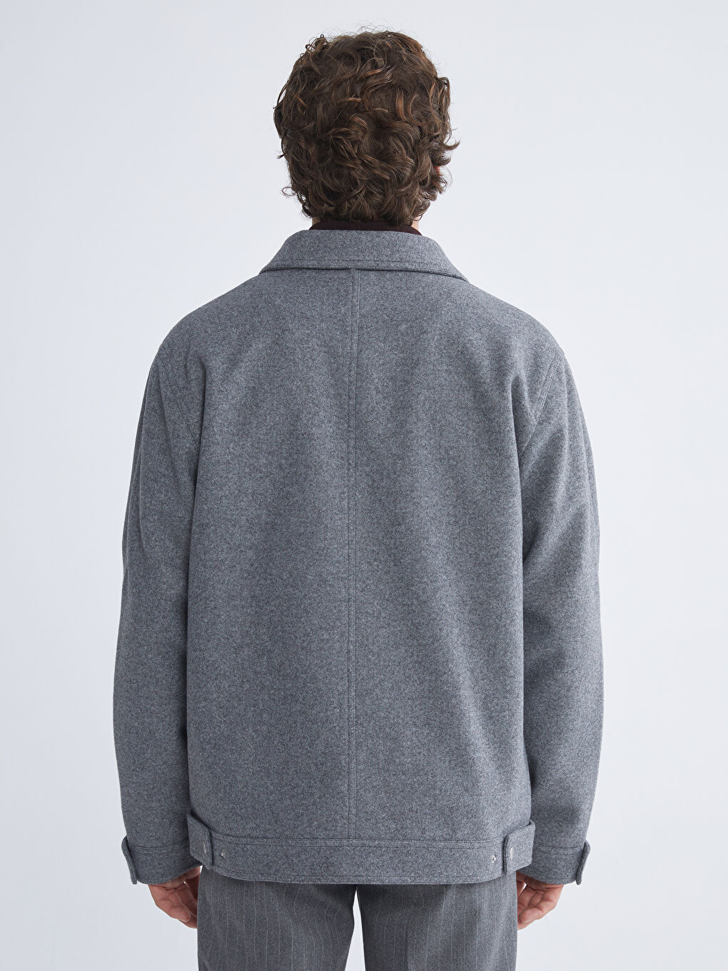 Regular Fit Collared Neck Cachet Men's Coat-4