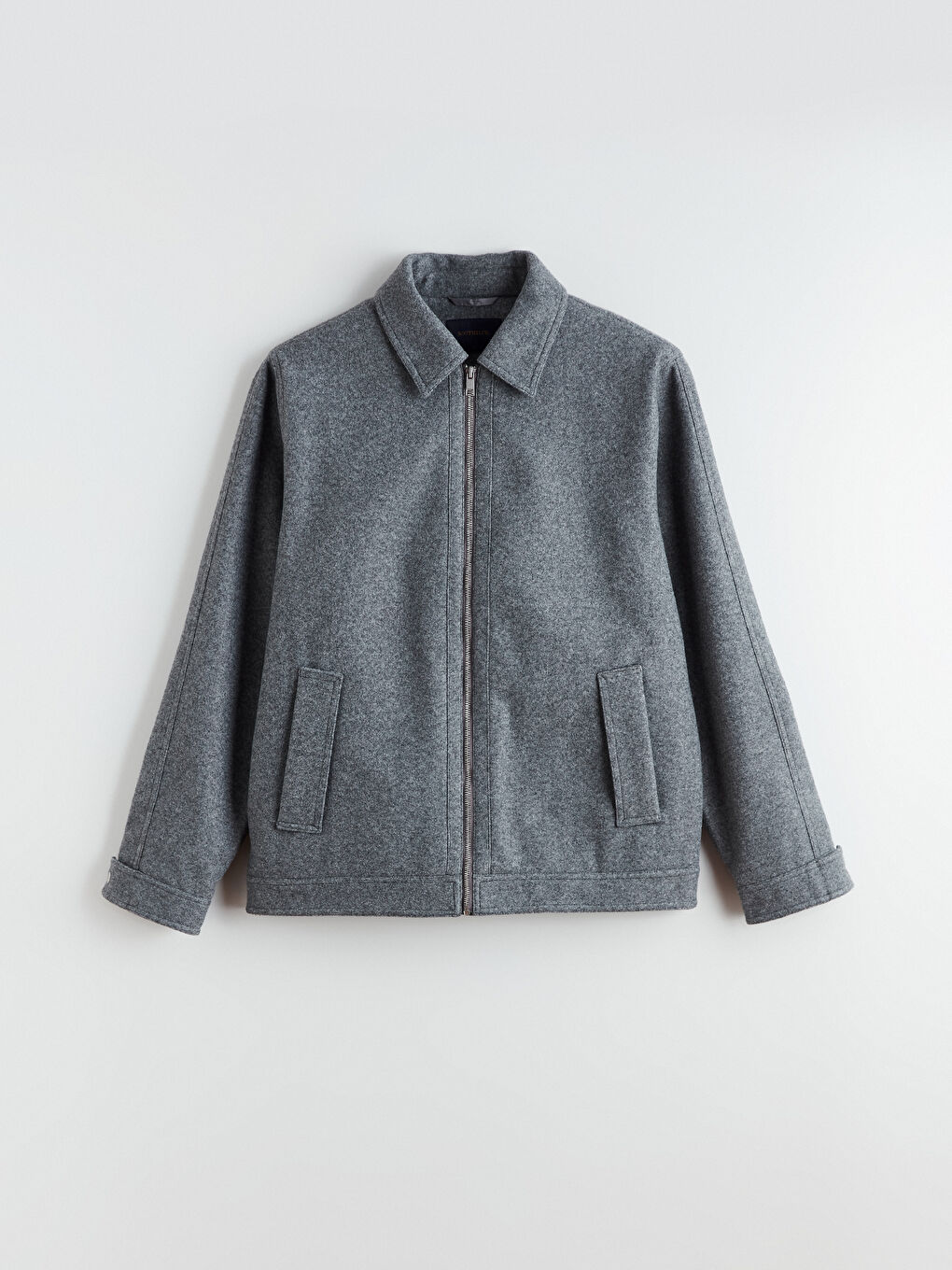 Regular Fit Collared Neck Cachet Men's Coat-5