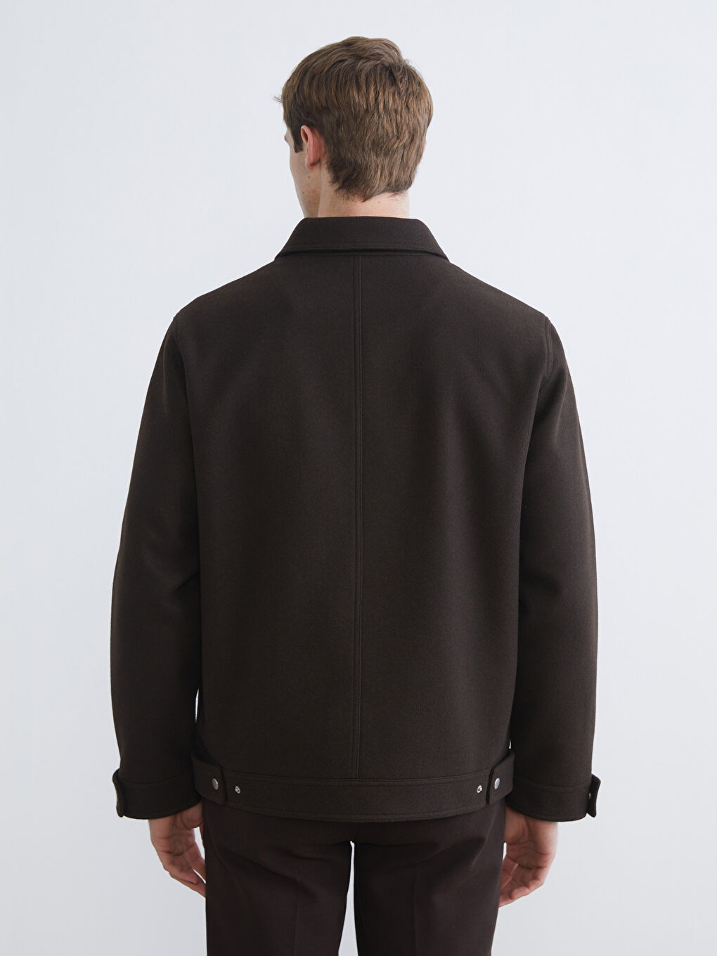 Regular Fit Collared Neck Cachet Men's Coat-4