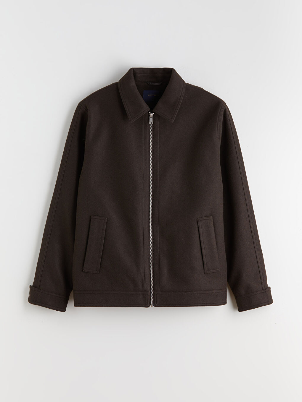 Regular Fit Collared Neck Cachet Men's Coat-5