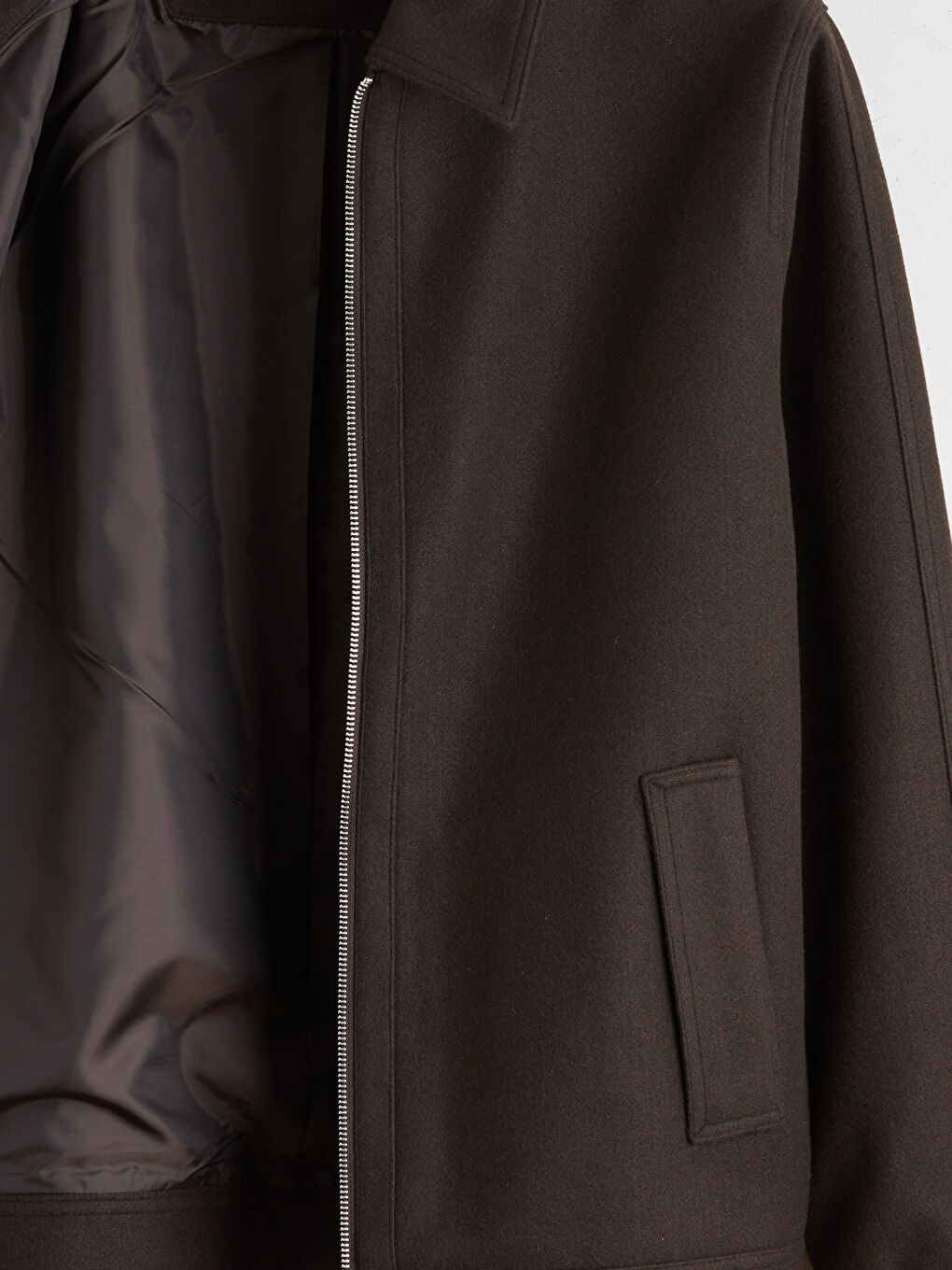 Regular Fit Collared Neck Cachet Men's Coat-6