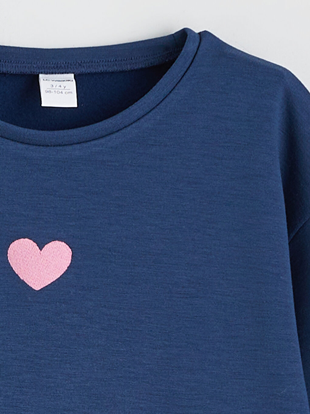 Bisiklet Yaka Kız Çocuk Sweatshirt-1