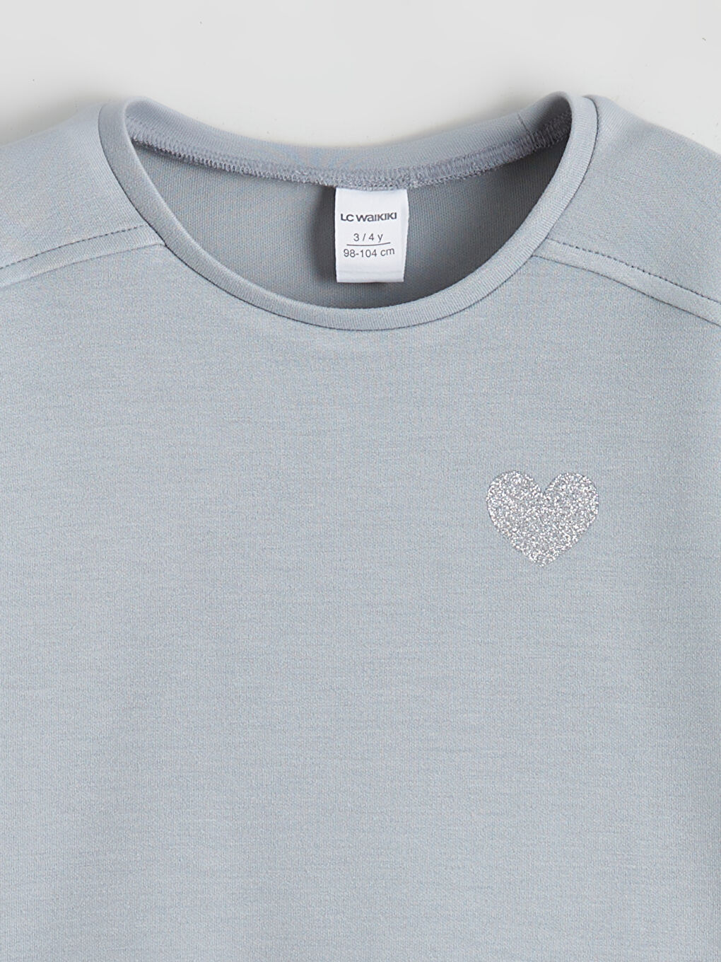 Basic Crew Neck Girl Sweatshirt-1