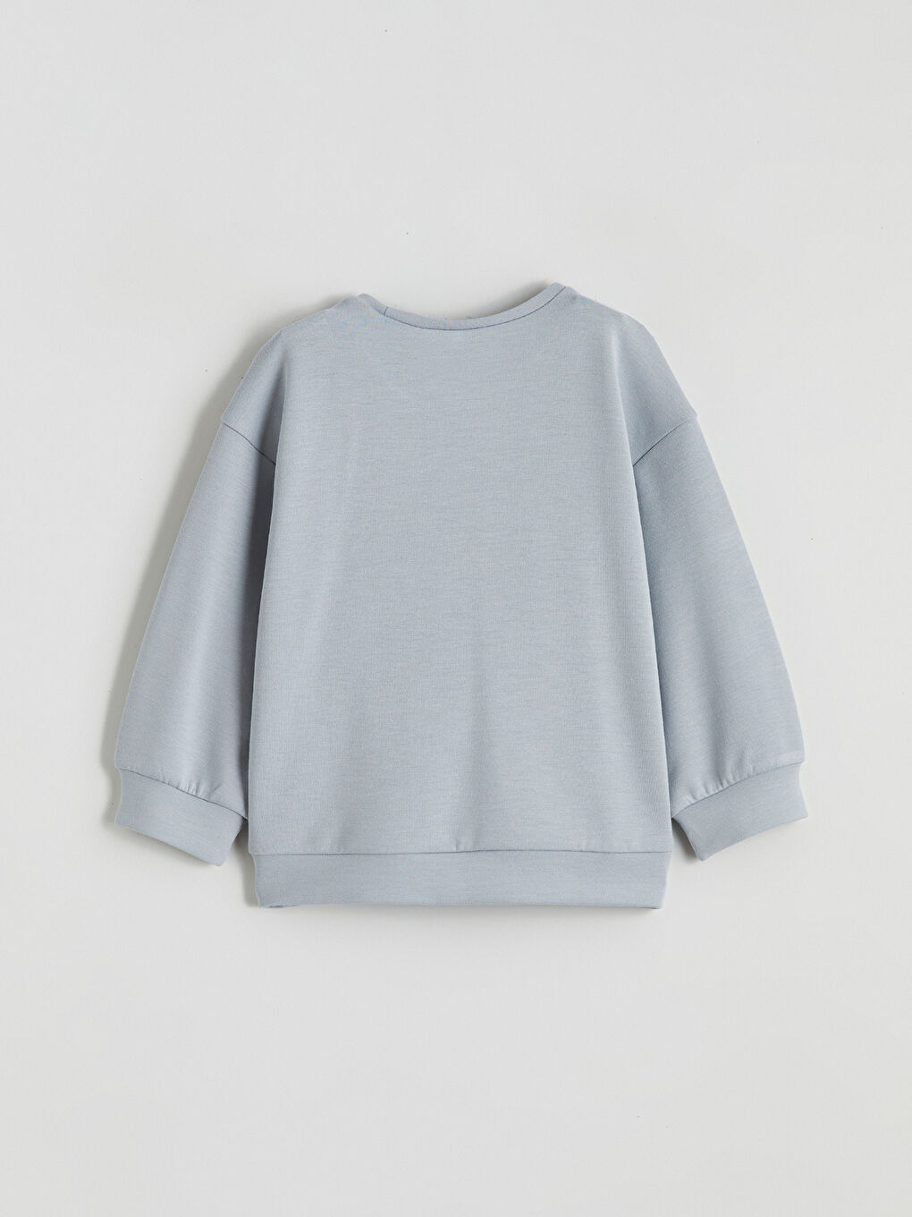 Basic Crew Neck Girl Sweatshirt-2