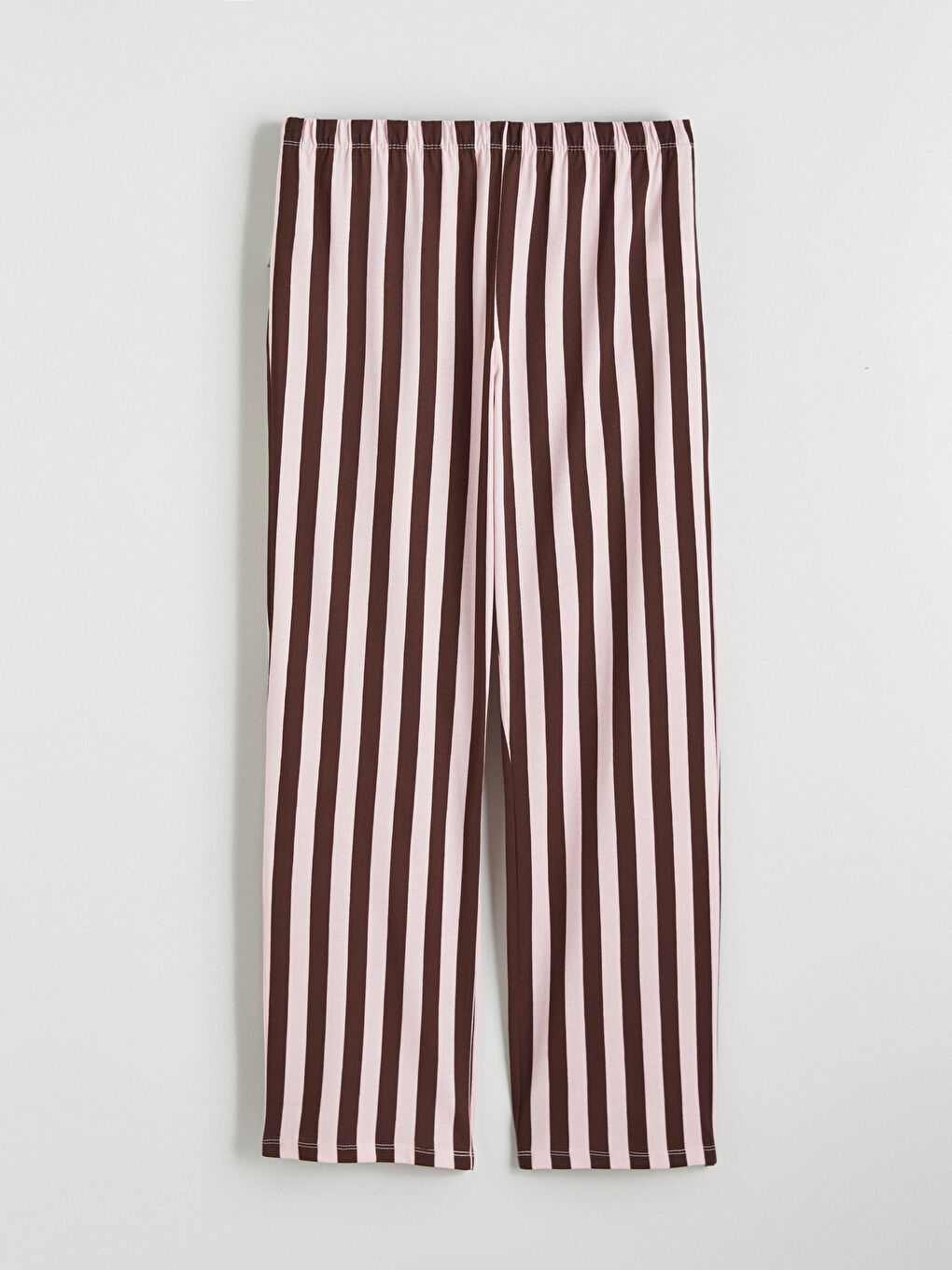 Комплект пижами с кръгло деколте и принт за жени-8