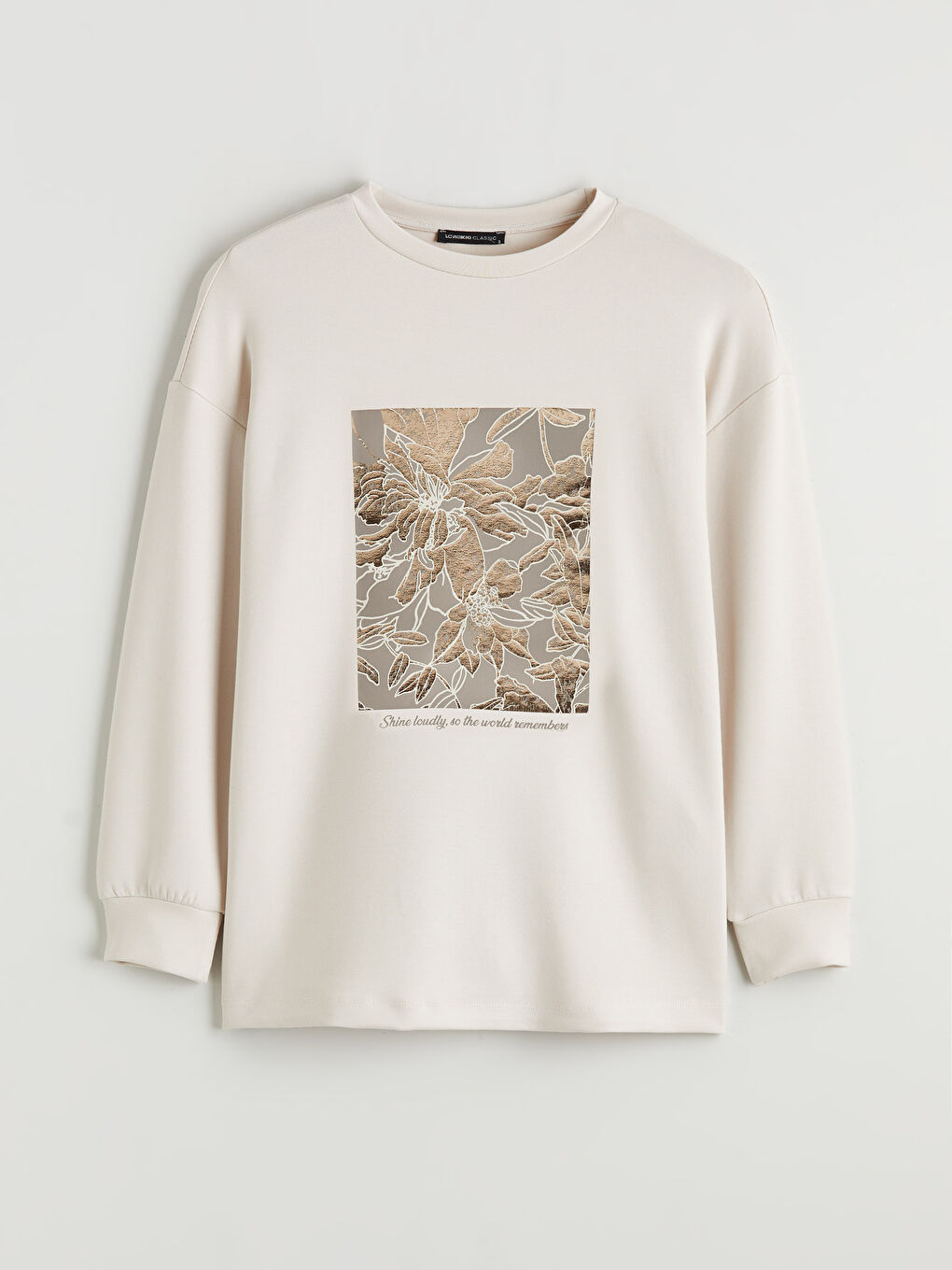 Dukserica tunika sa okruglim izrezom, prevelika, za žene-4