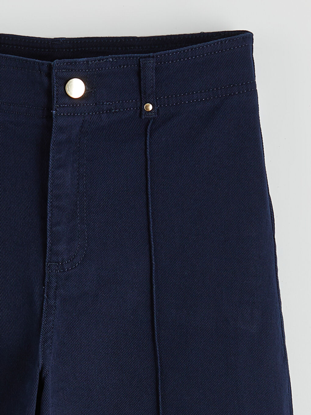 Lacivert Wideleg Kadın Jean Pantolon-6