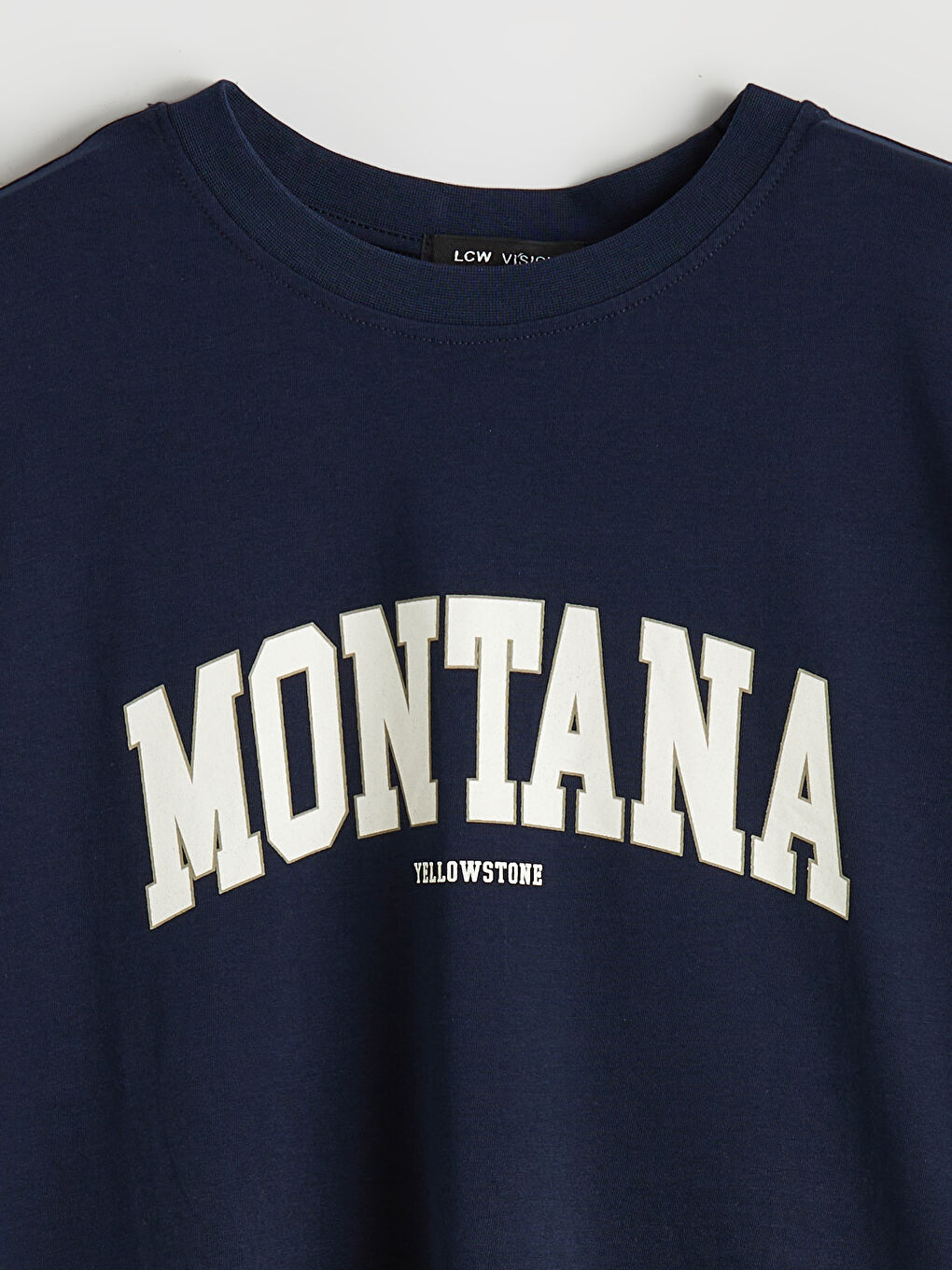 Crew Neck Printed Oversize Women's T-Shirt-1