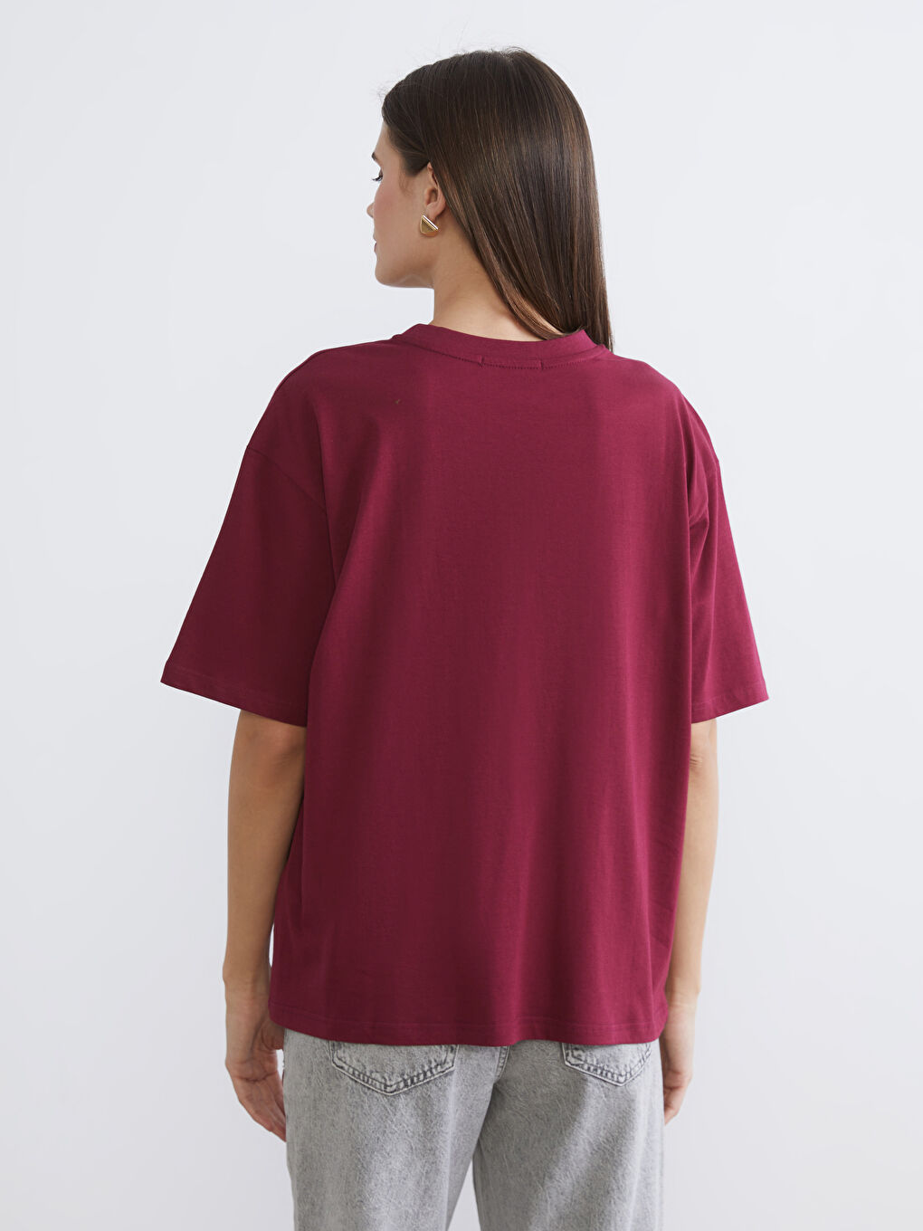 San Marino Printed Oversize Women's T-Shirt-3