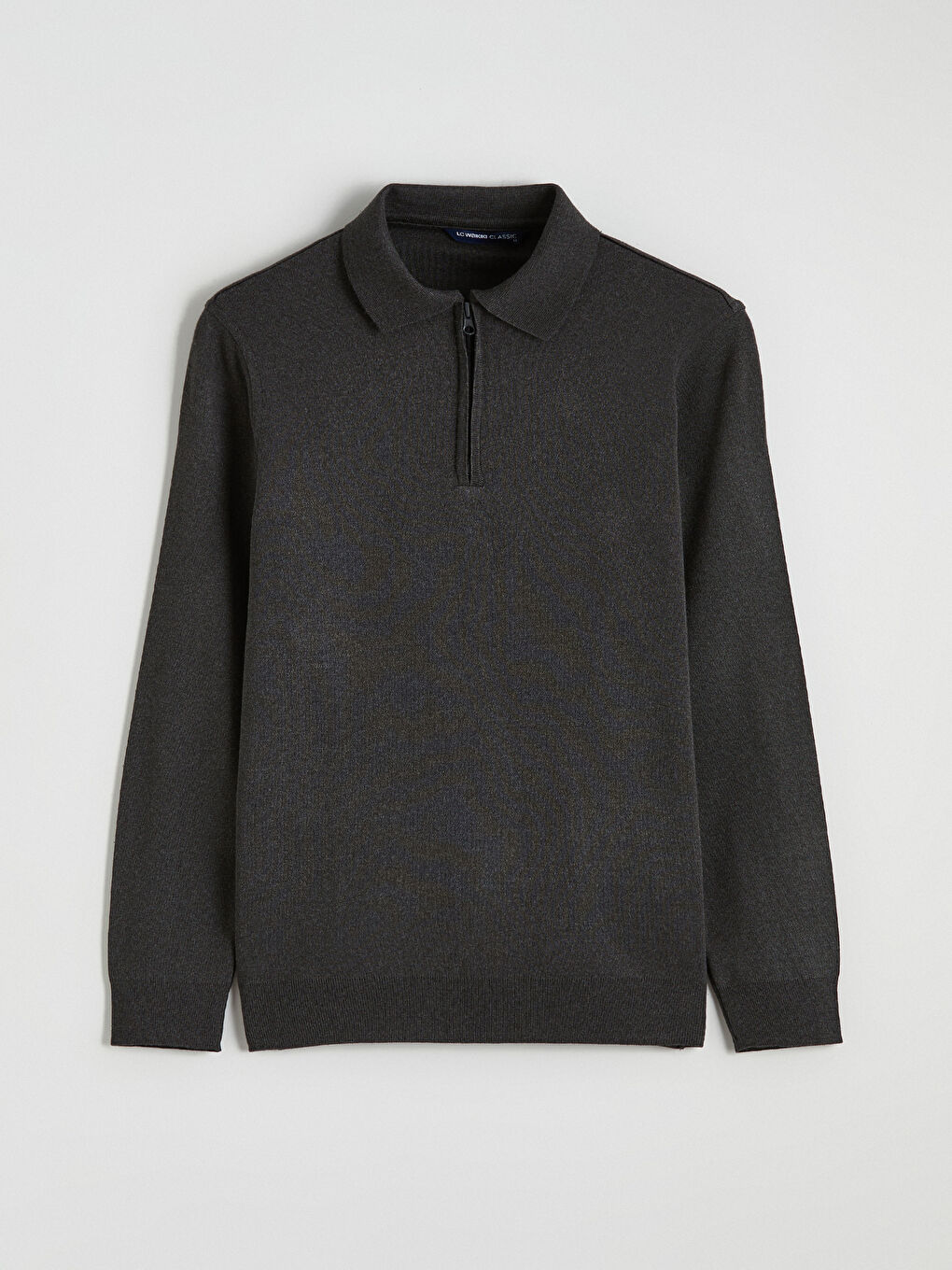 Antrasit Polo Yaka Erkek Sweatshirt-4