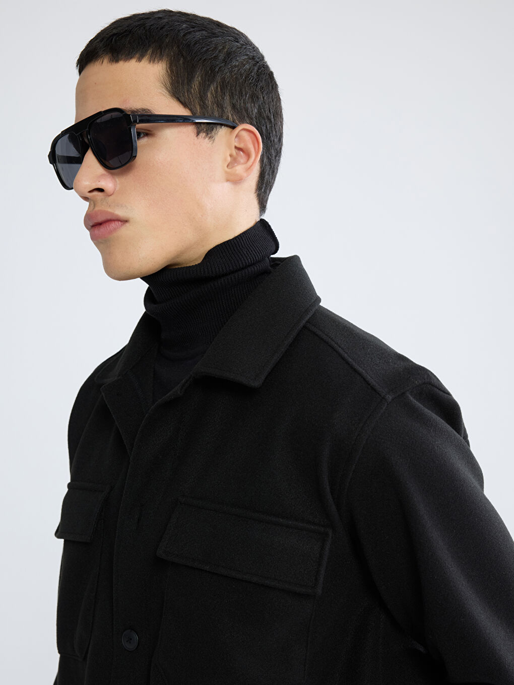 Regular Fit Long Sleeve Cachet Men's Shirt Jacket-2