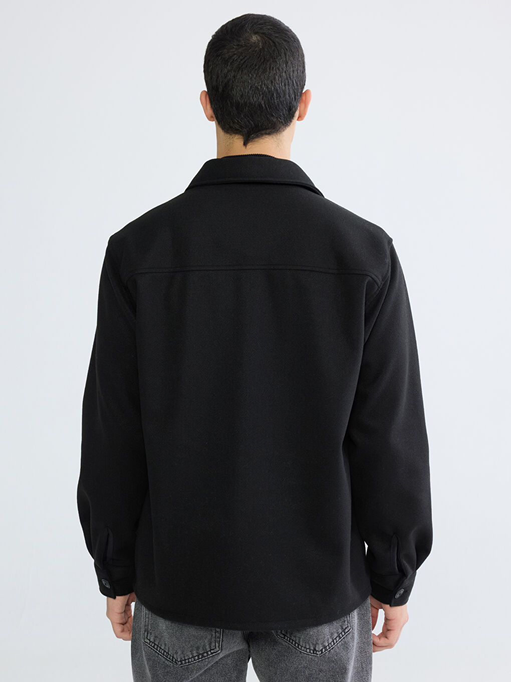 Regular Fit Long Sleeve Cachet Men's Shirt Jacket-3