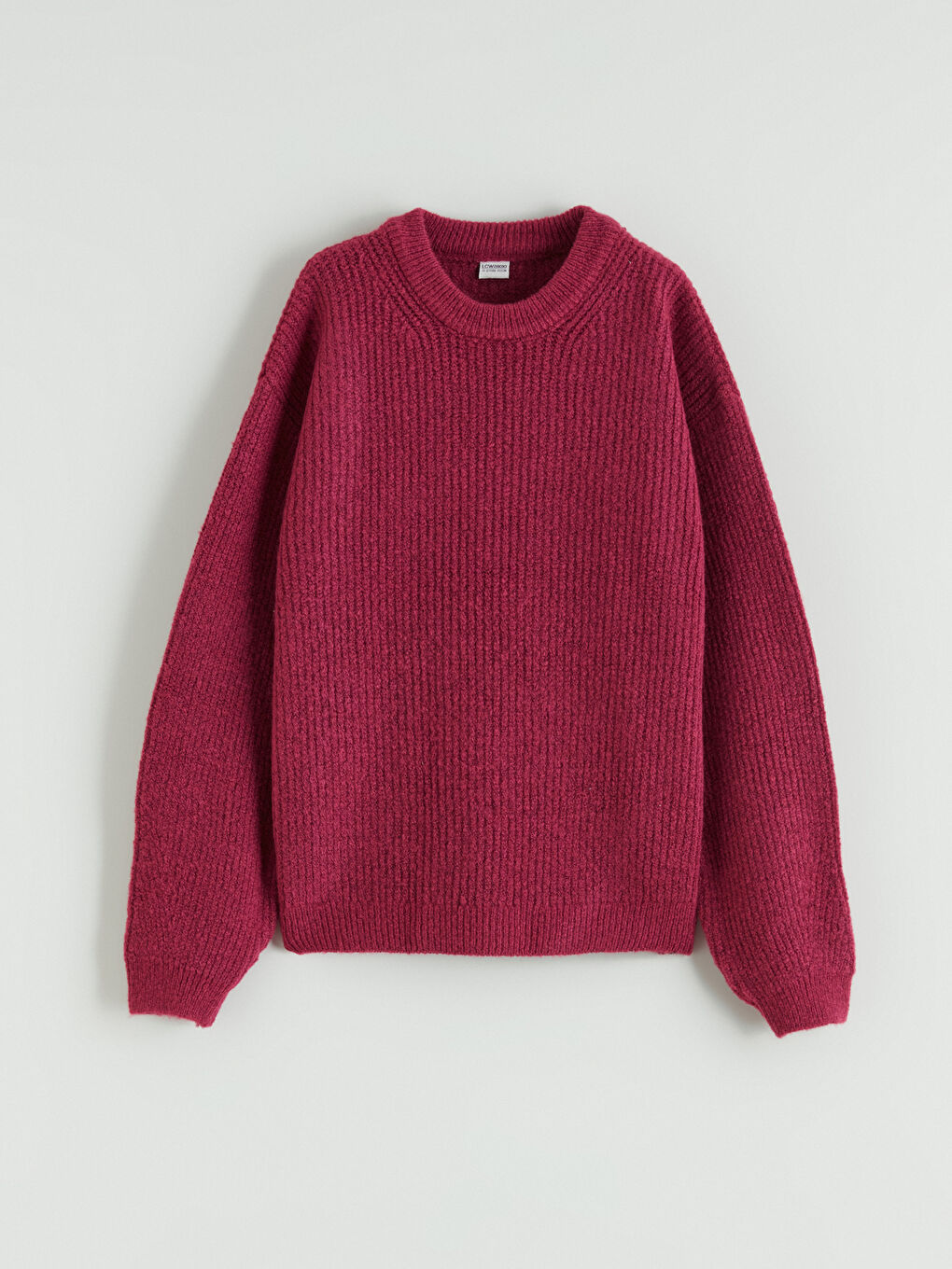 Pembe Bisiklet Yaka Kız Çocuk Triko Kazak