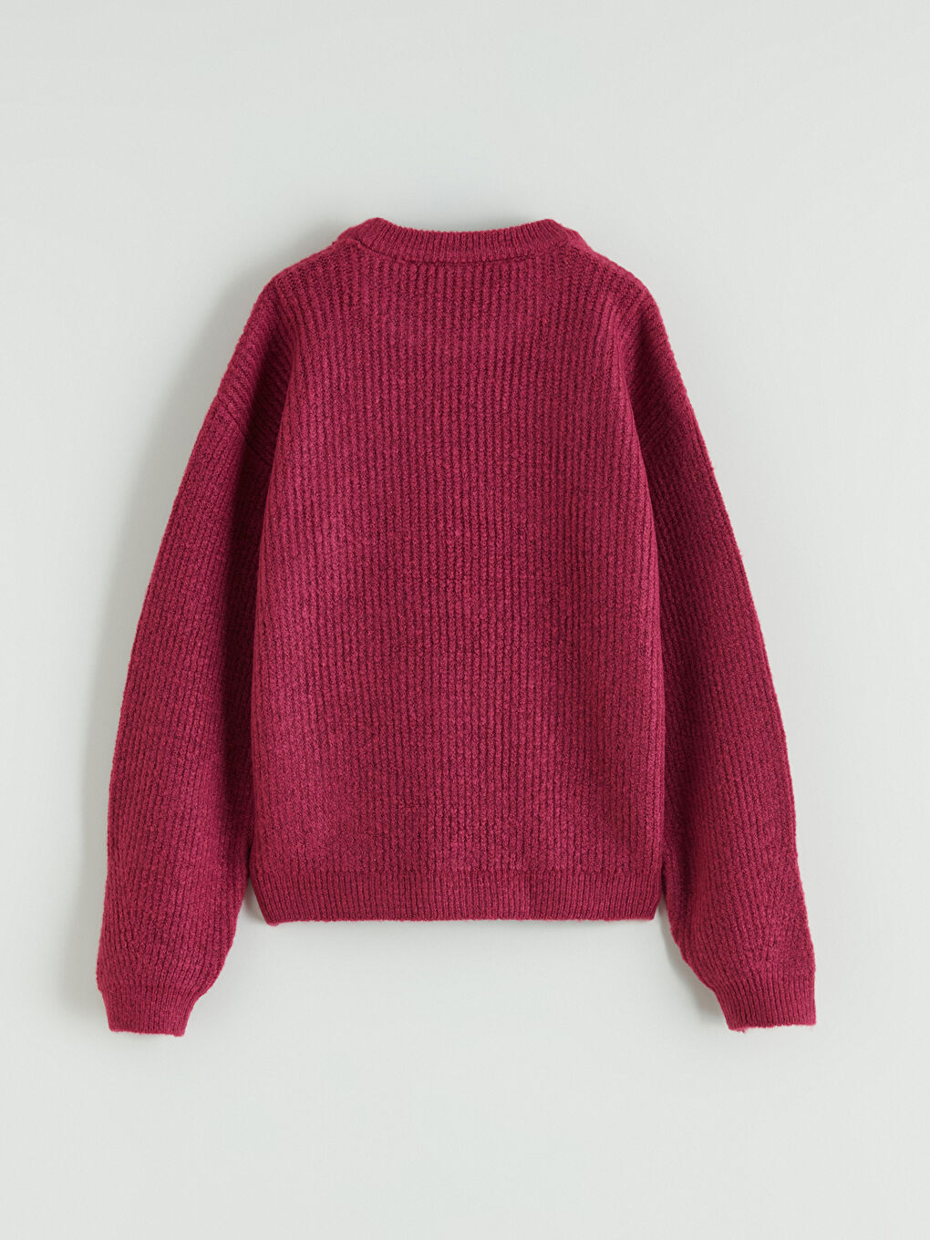 Pembe Bisiklet Yaka Kız Çocuk Triko Kazak-2