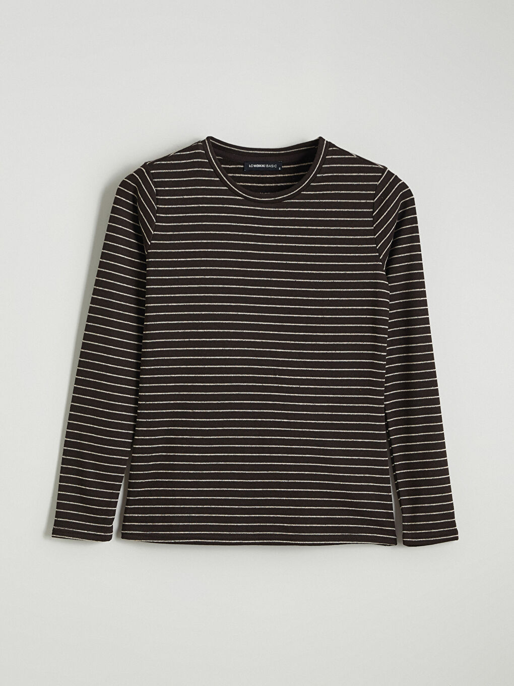 Crew Neck Striped Women's Body-4