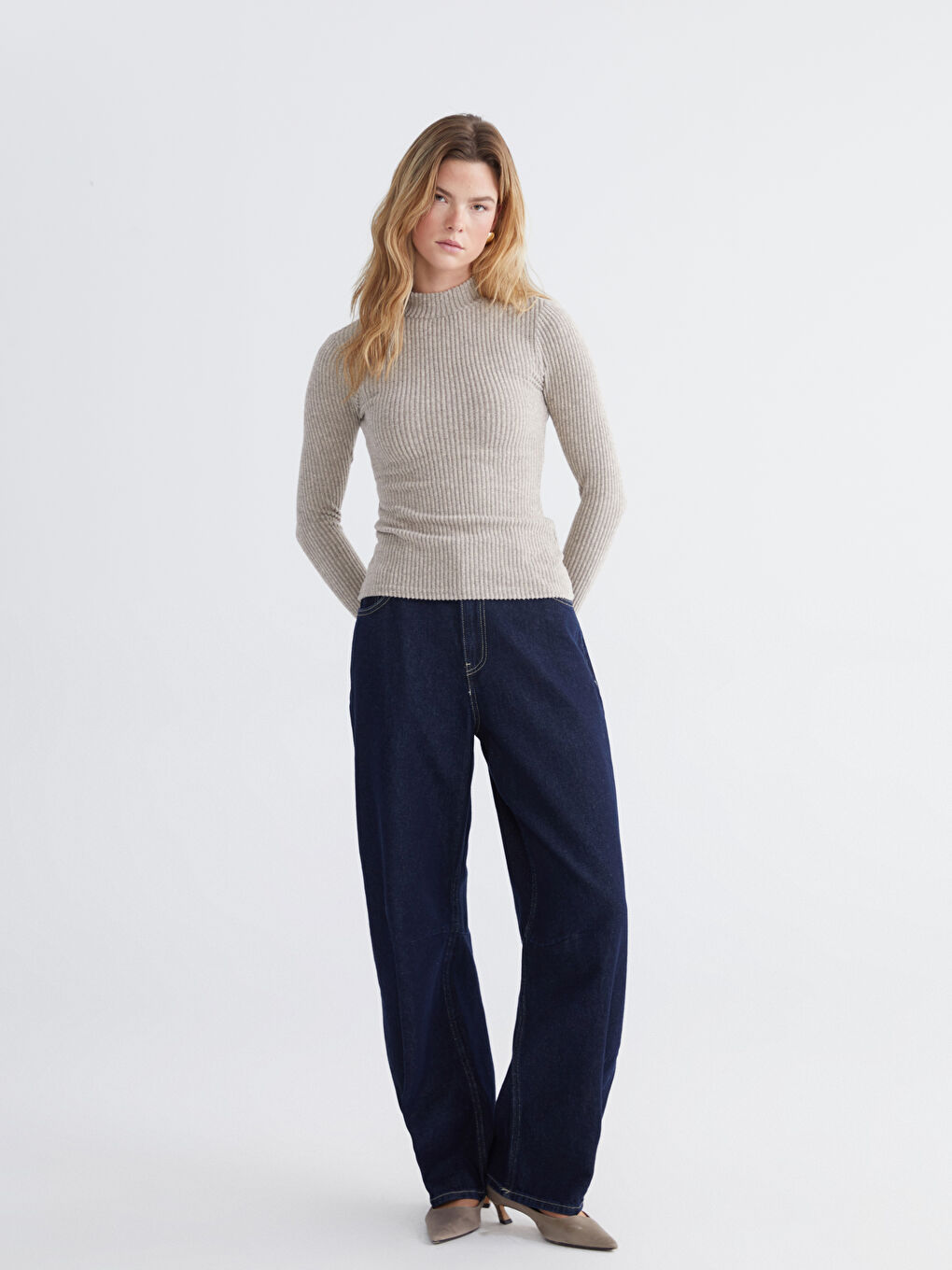 BEŽ Bodi majica Žena-1