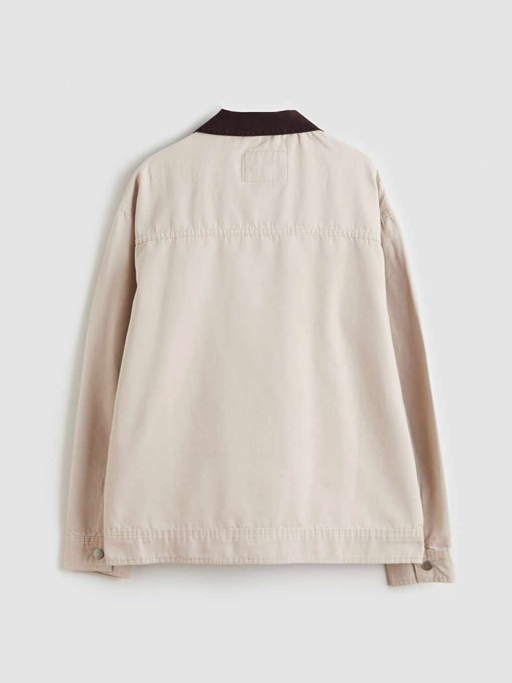 Bej Rahat Kalıp Gömlek Yaka Erkek Ceket-6