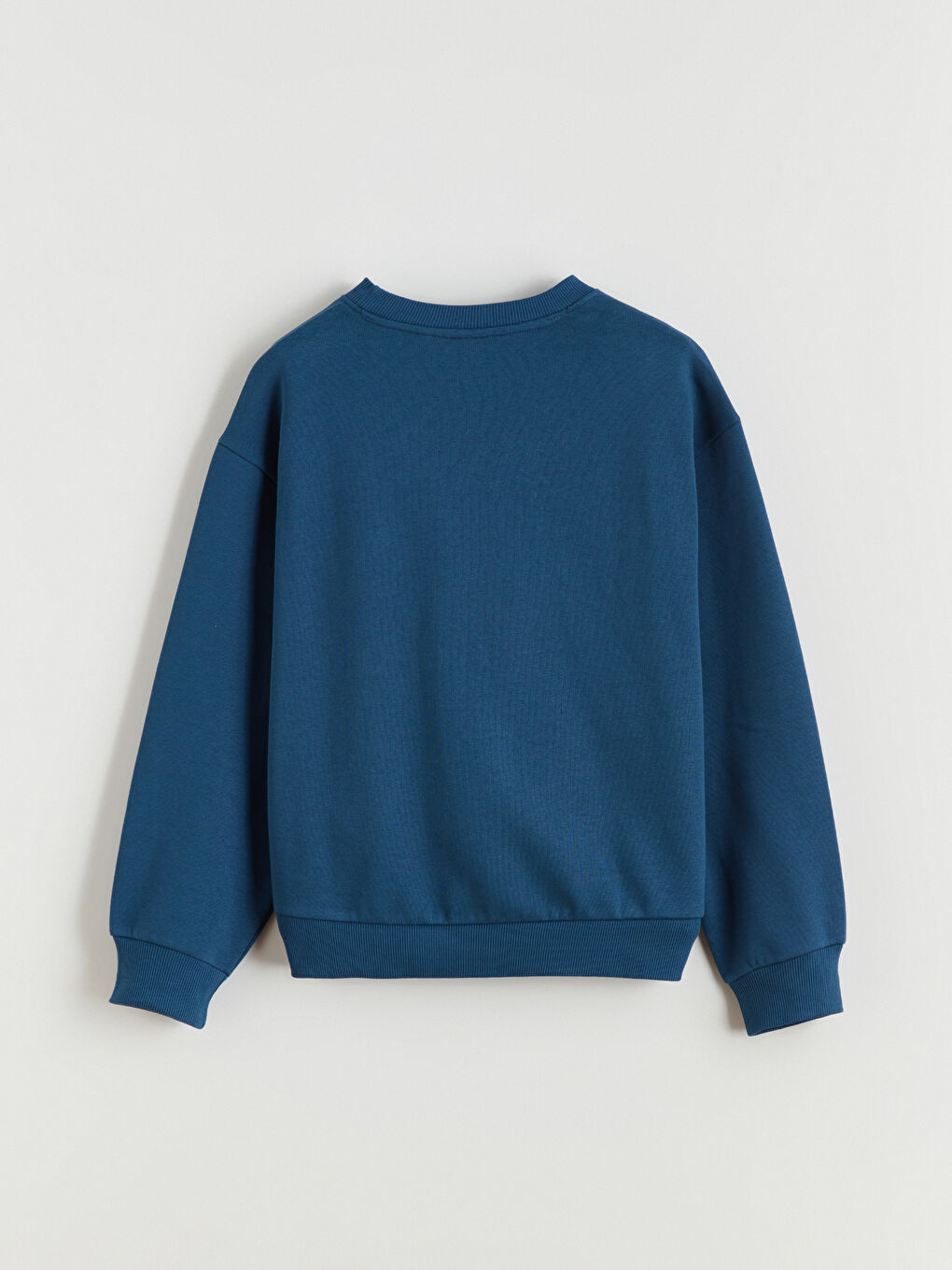 İndigo Bisiklet Yaka Stitch Baskılı Kız Çocuk Sweatshirt-1