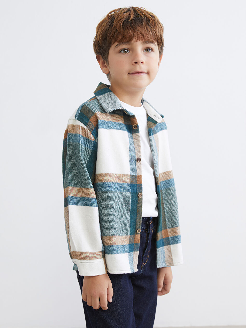 چوارخانە کراسی فلانێل بۆ کوڕان