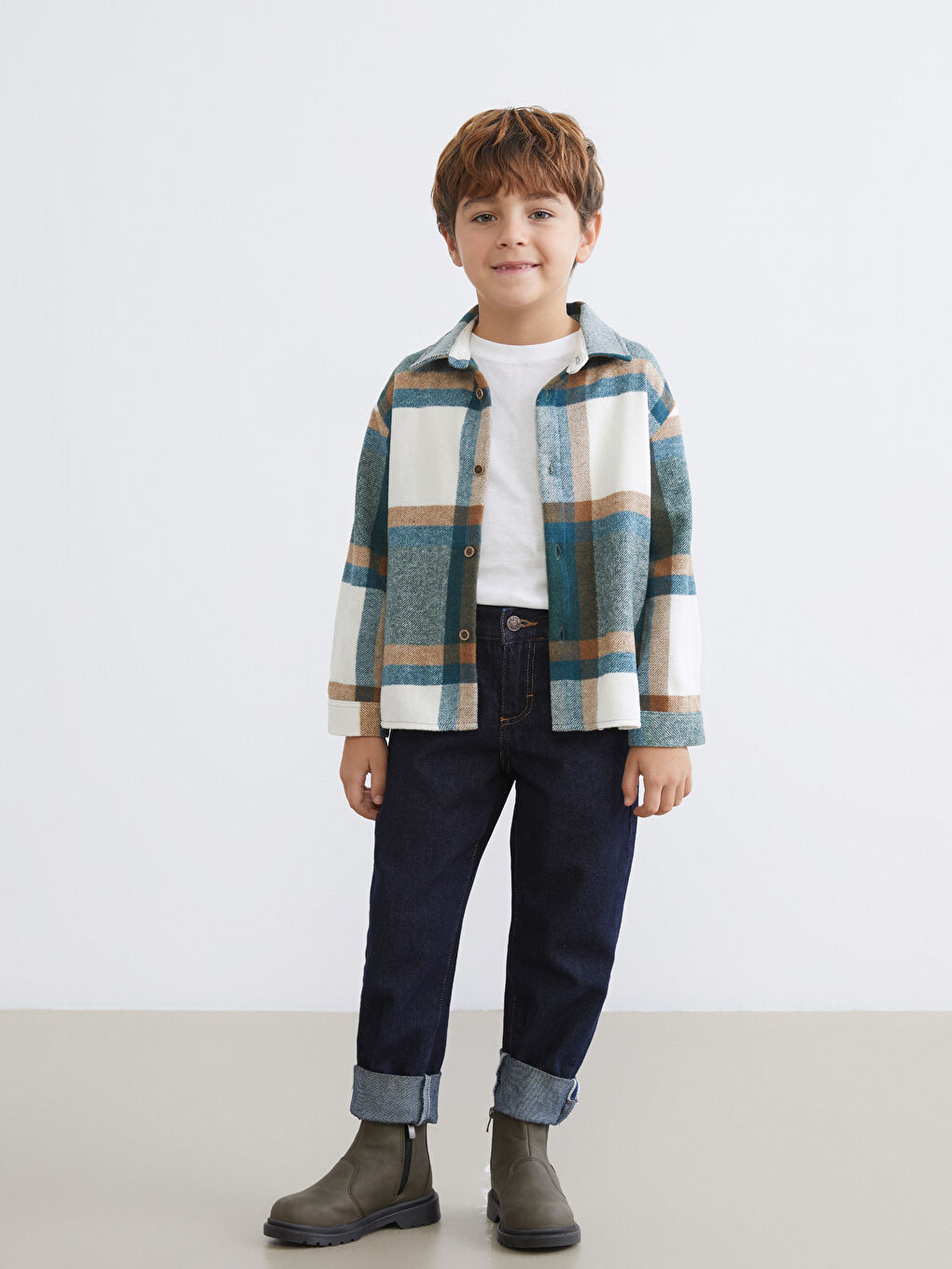 چوارخانە کراسی فلانێل بۆ کوڕان-1