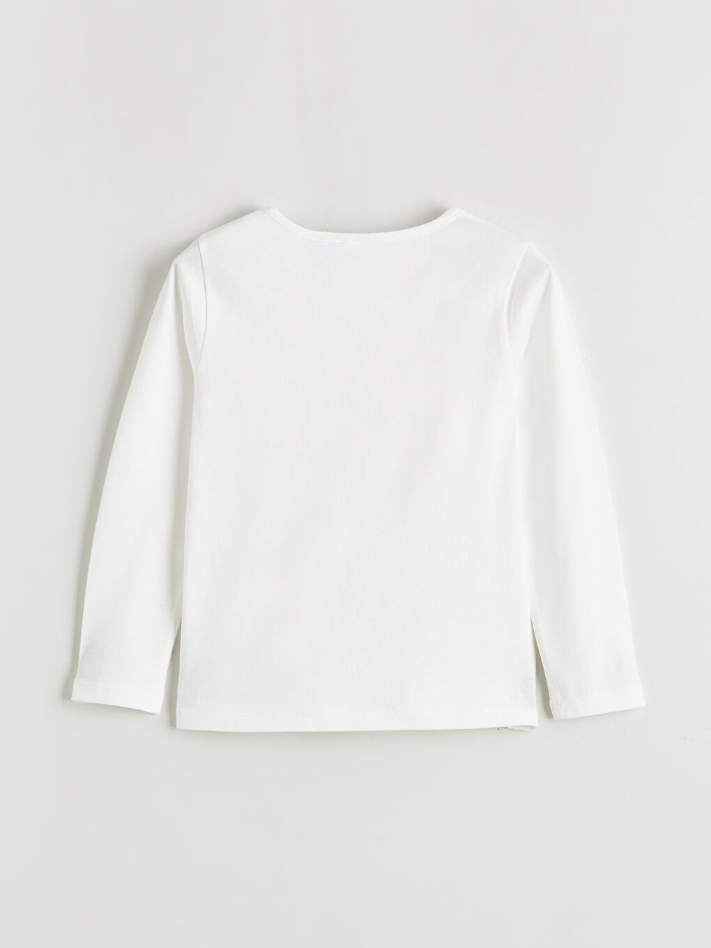 Crew Neck Frozen Printed Girls' T-Shirt-3