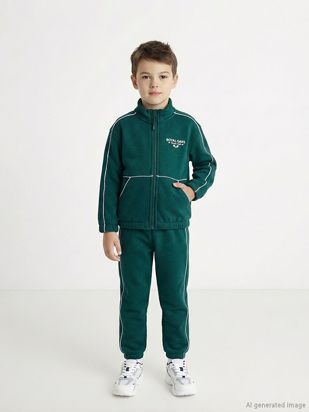 Petrol Baskılı Erkek Çocuk Takım 3'lü-1