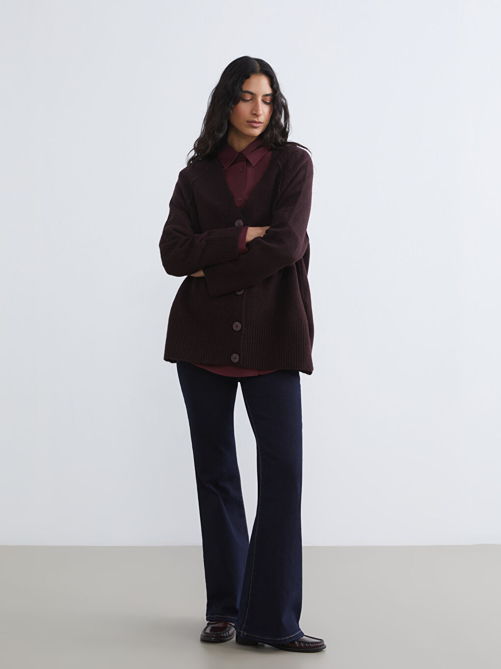 Woman BORDEAUX Cardigan-1