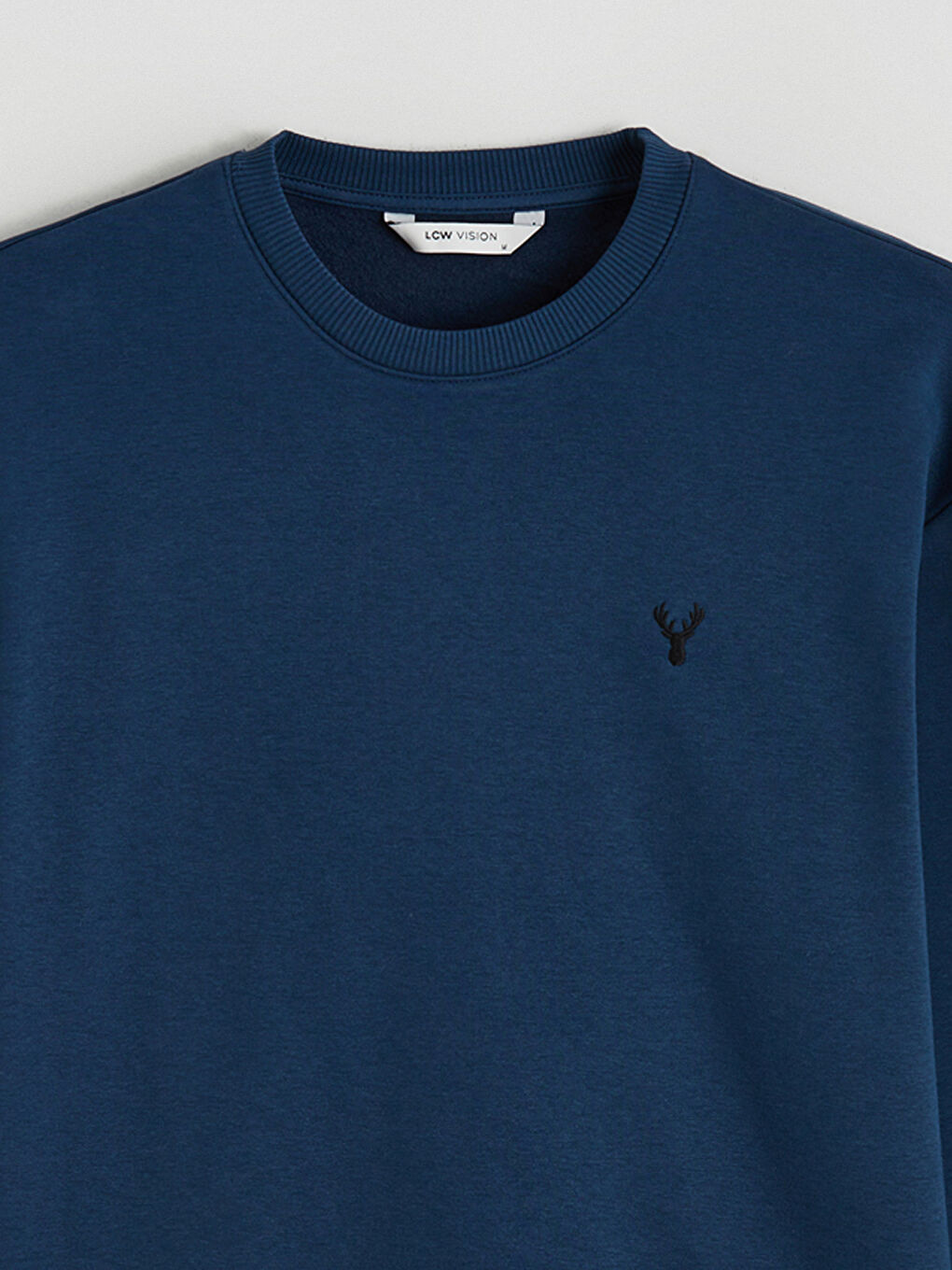 Crew Neck Men's Thick Sweatshirt-5