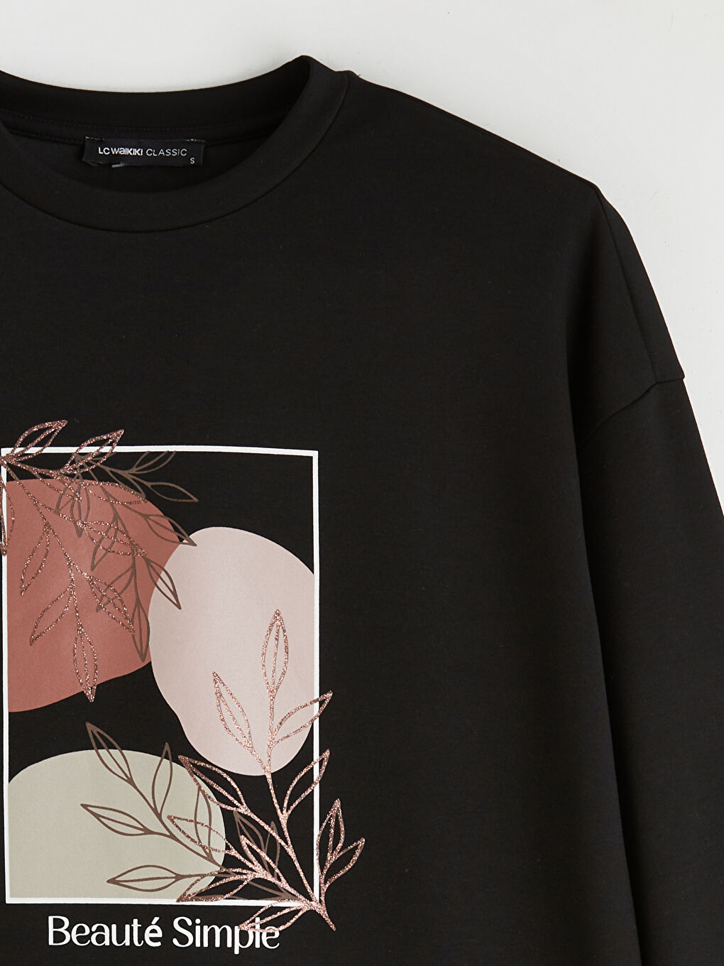 Crew Neck Printed Oversize Women's Tunic-5