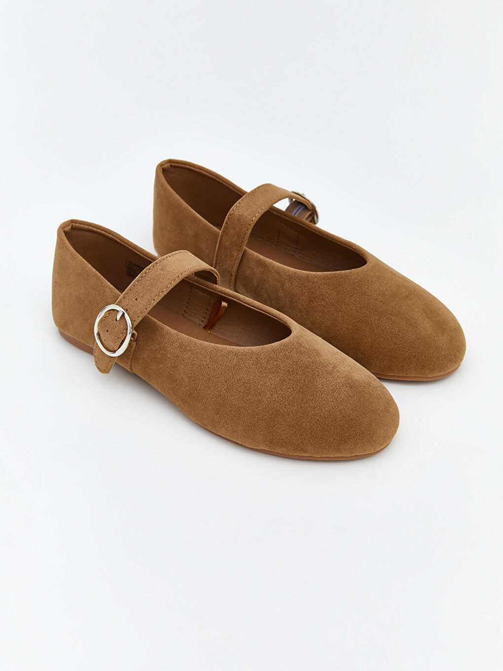 Suede Look Girls' Ballet Flat