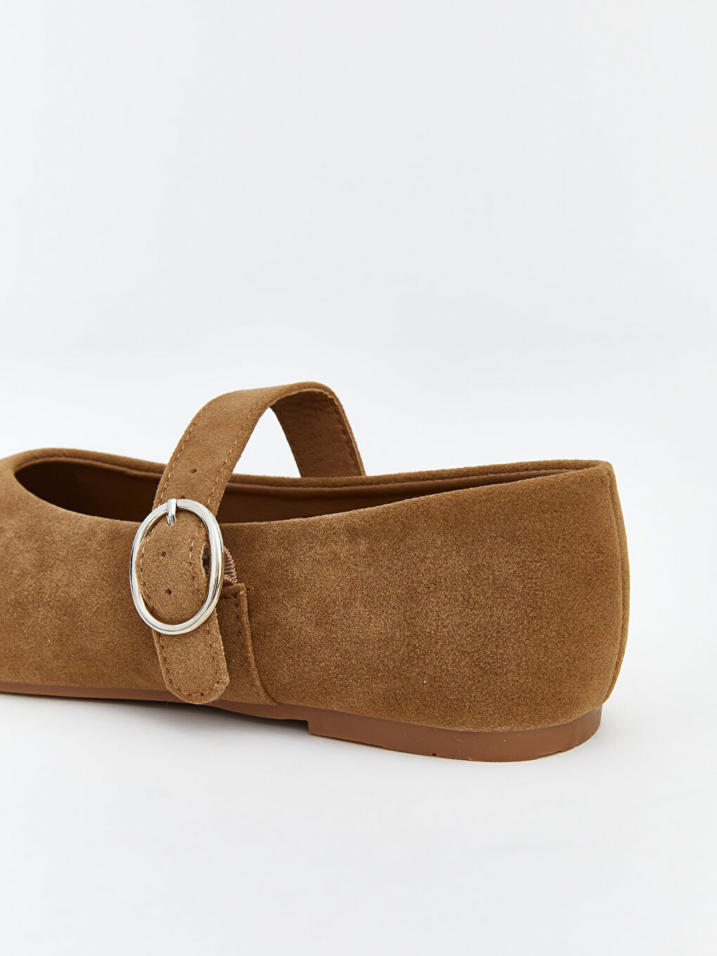 Suede Look Girls' Ballet Flat-4