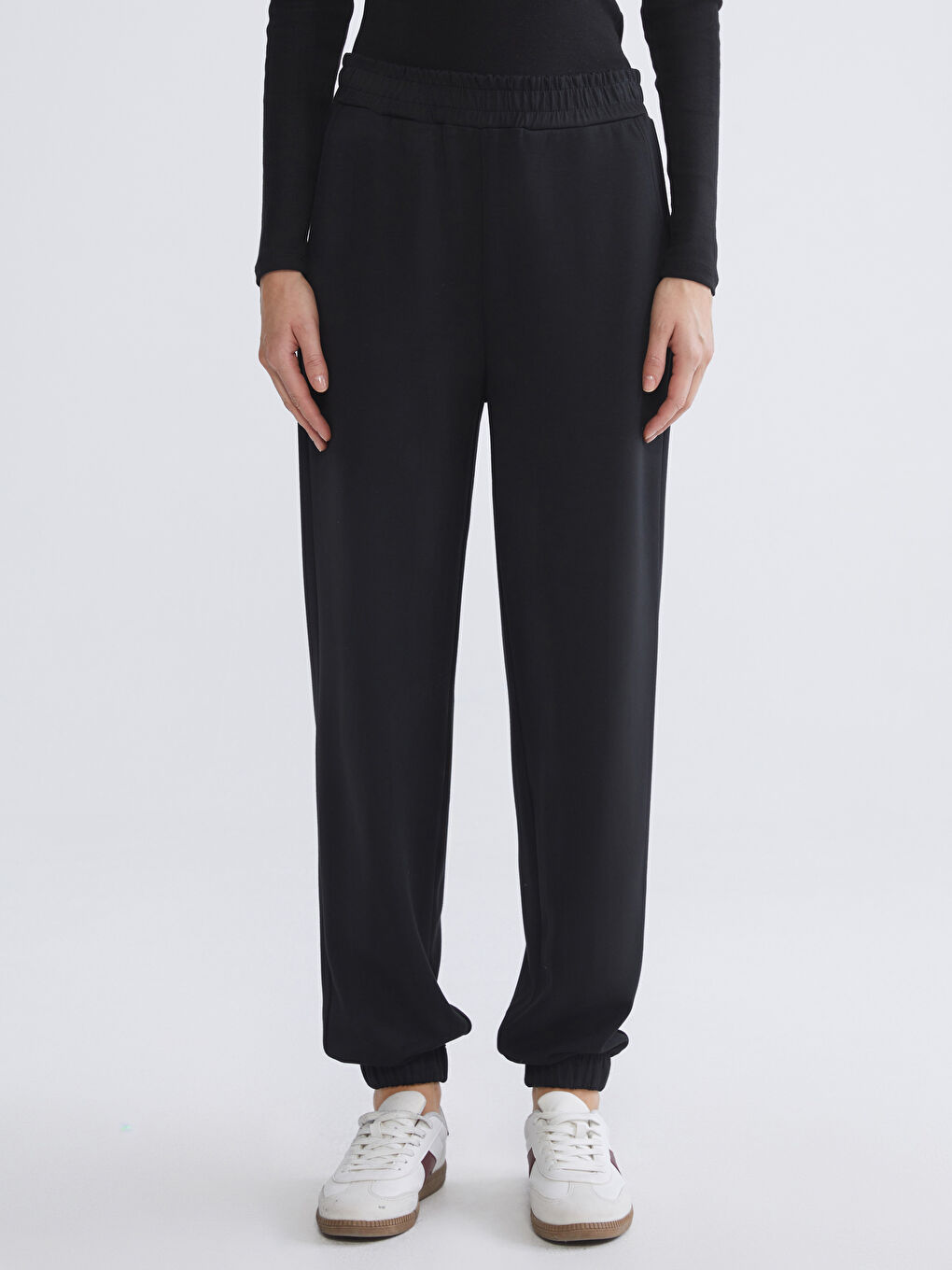 Elasticated Waist Women's Jogger Sweatpants-1