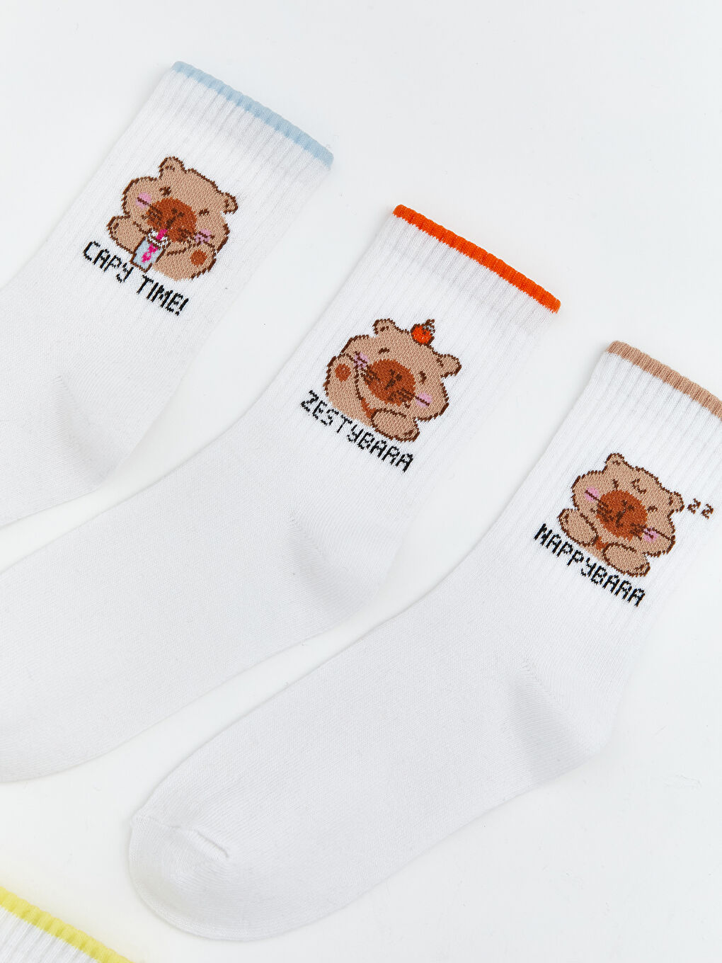 گۆرەوی قاچی نەخشدار بۆ کچان ٥ دانە لەیەک پاکەتدا-1